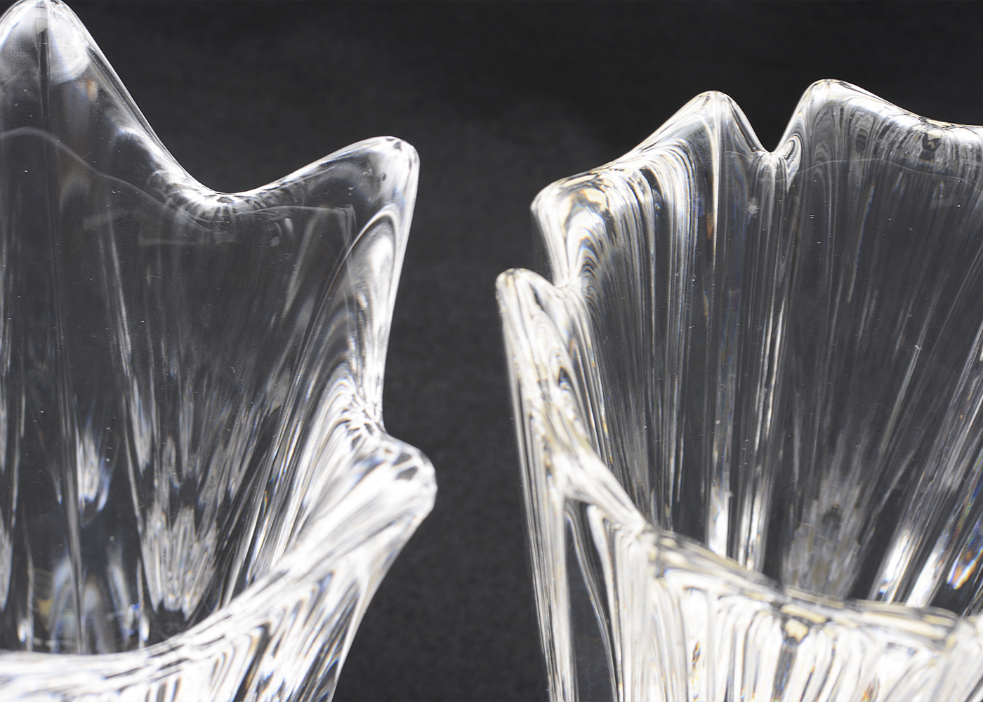 Orrefors Swedish Crystal Vases