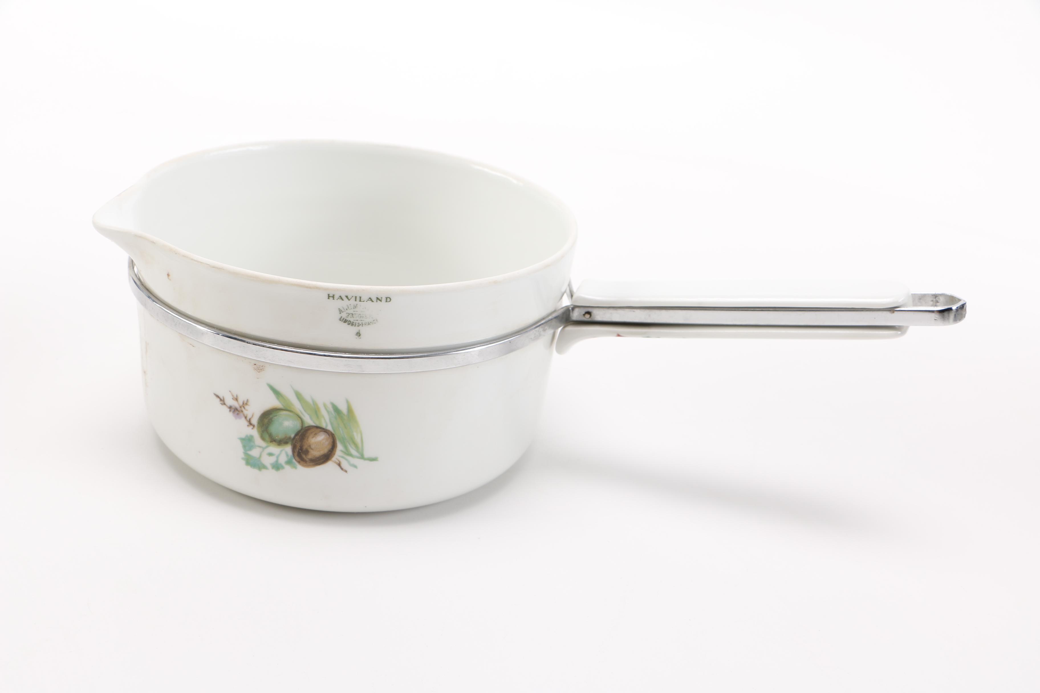 Haviland Limoges Aluminite Frugier Sauce Pans