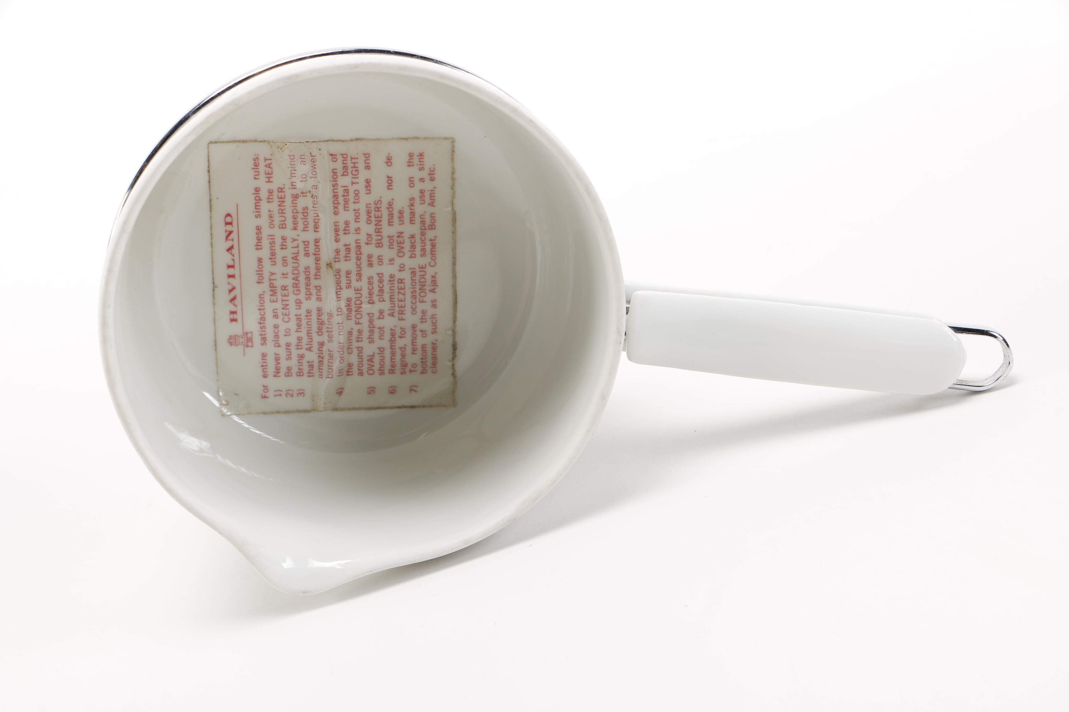 Haviland Limoges Aluminite Frugier Sauce Pans