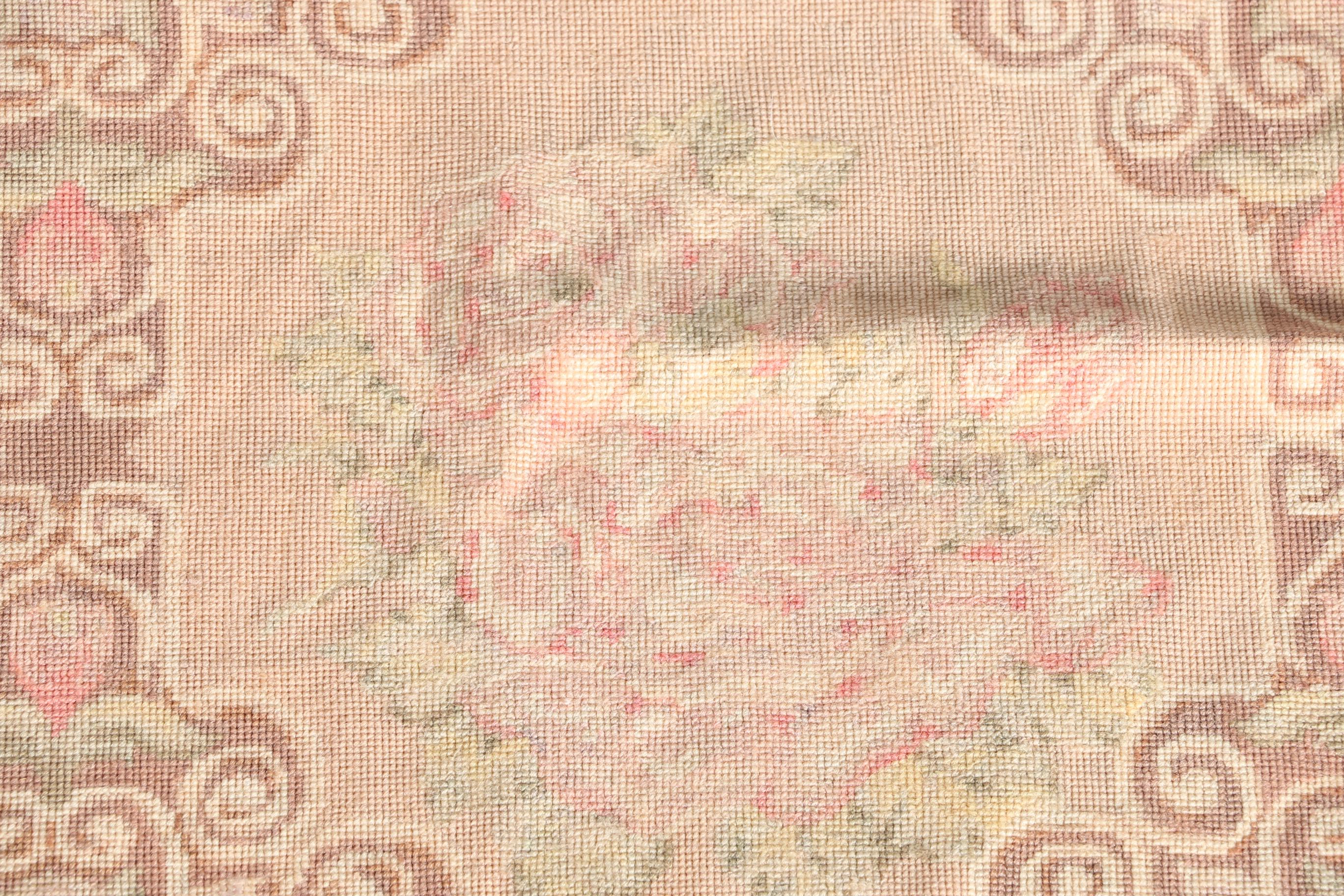 Handmade Needlepoint Aubusson-Style Area Rug