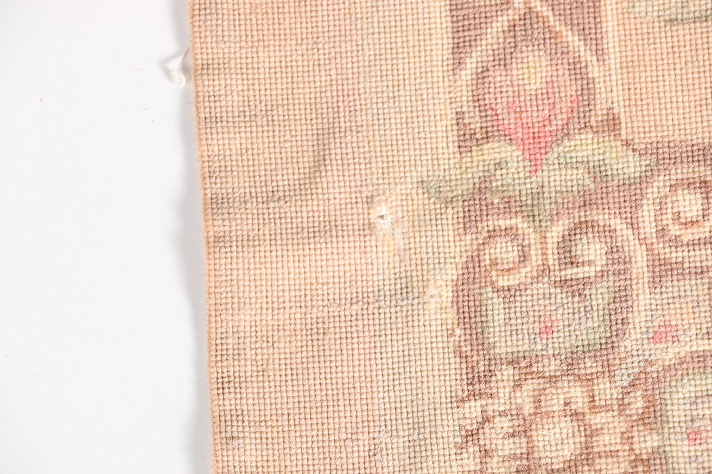 Handmade Needlepoint Aubusson-Style Area Rug