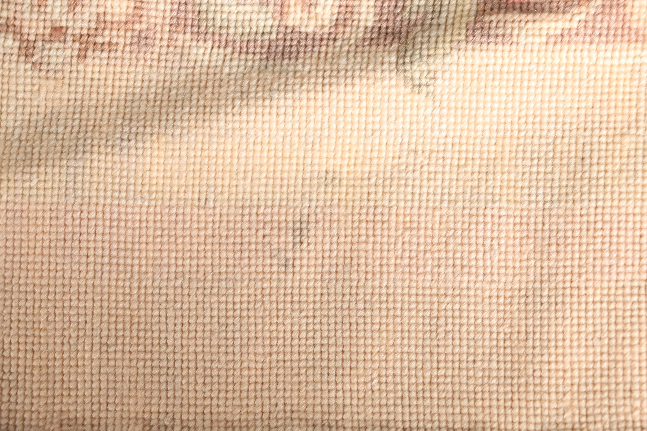 Handmade Needlepoint Aubusson-Style Area Rug