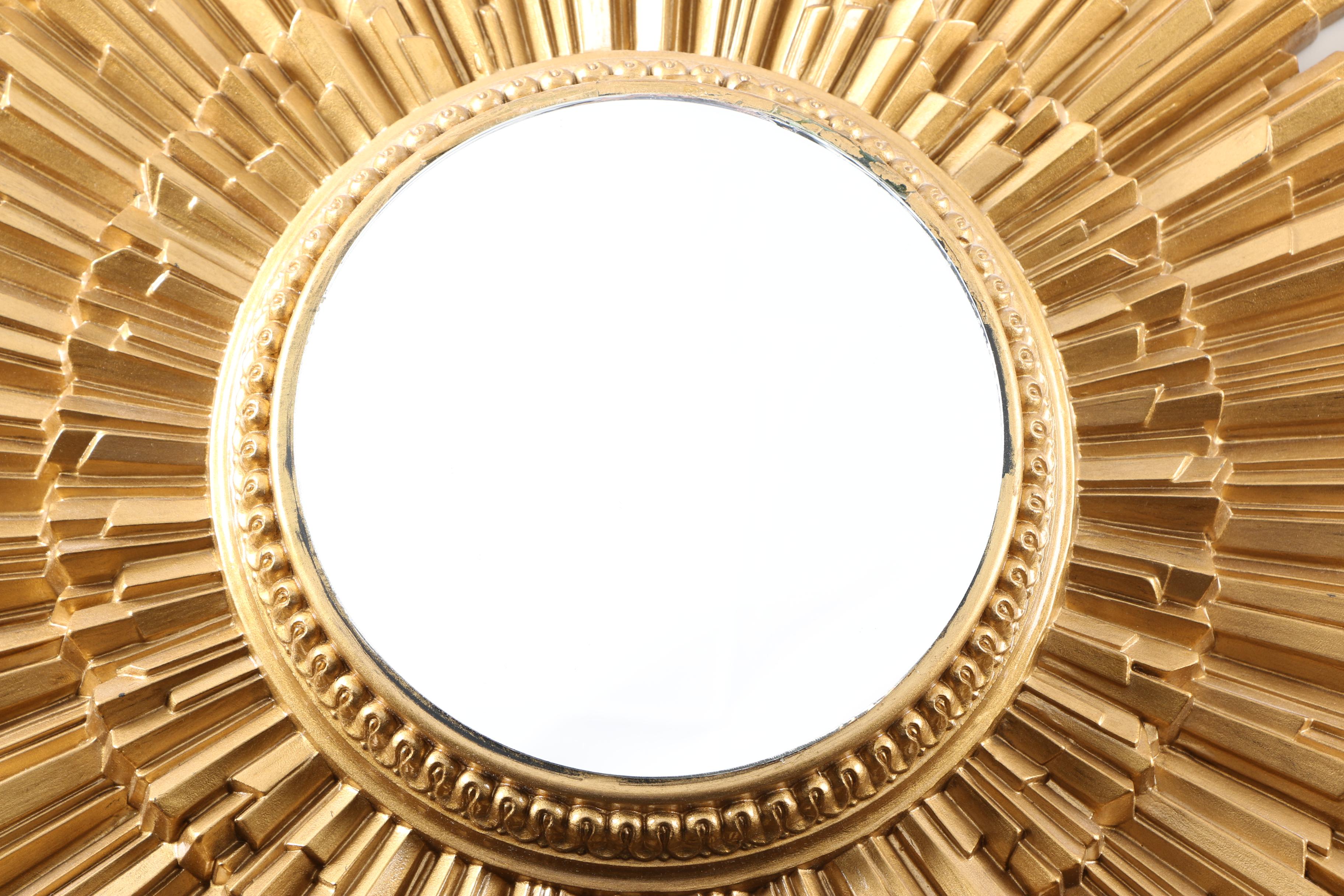 Art Deco Inspired Sunburst Wall Mirror