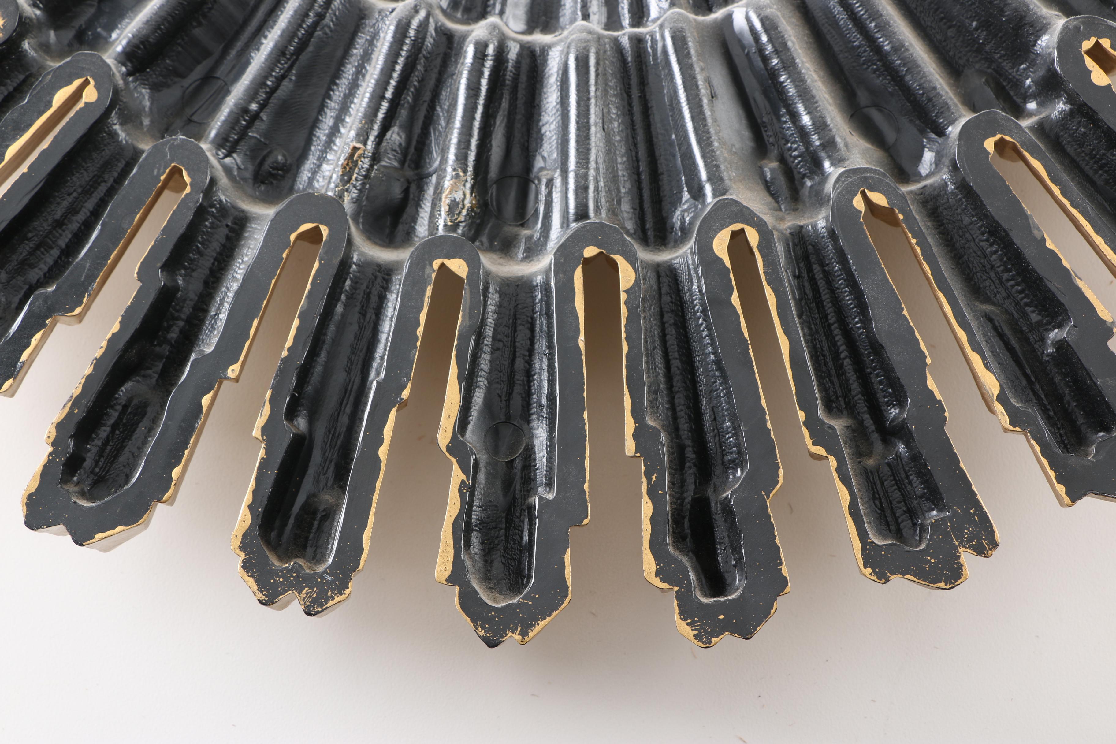 Art Deco Inspired Sunburst Wall Mirror