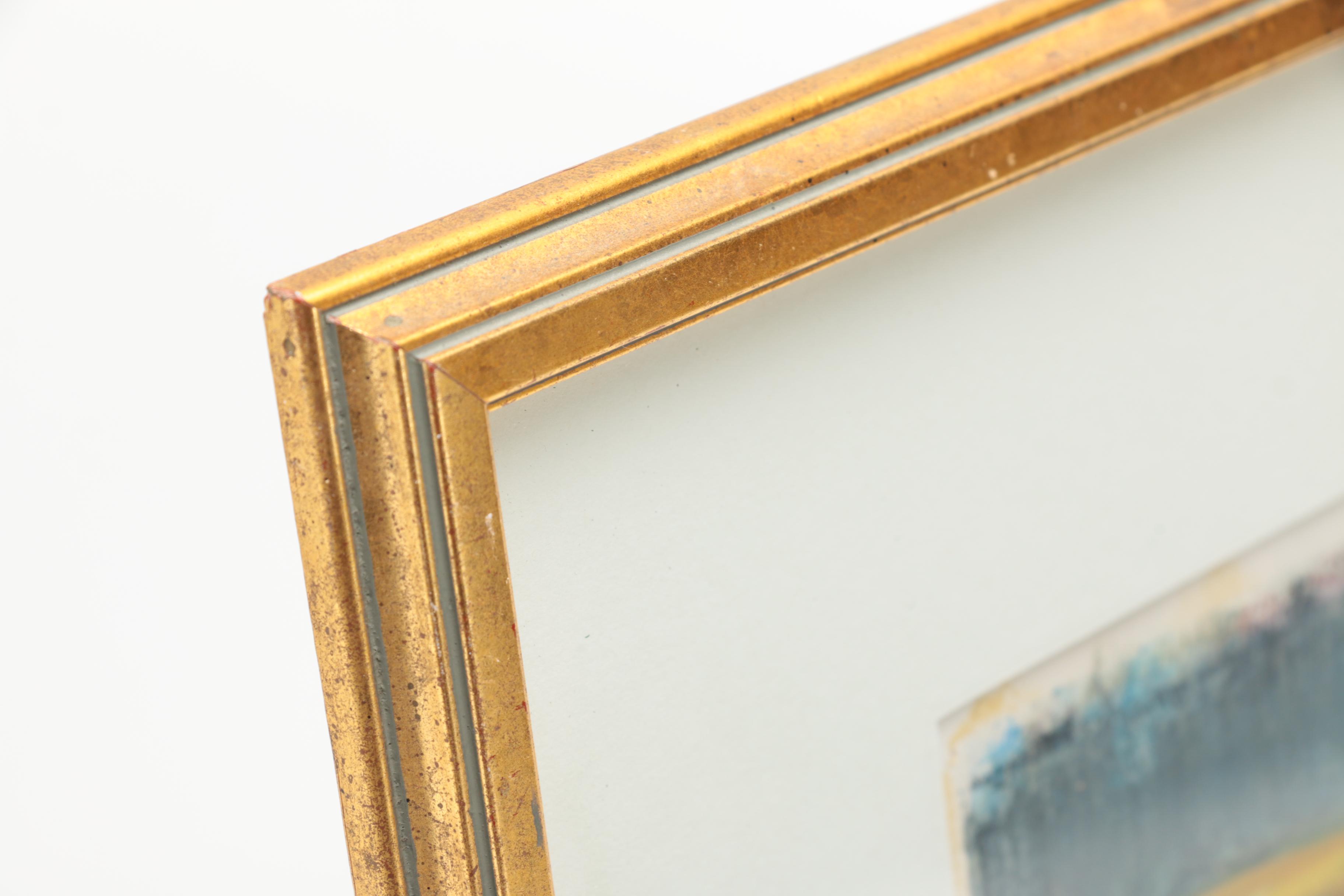 Oil Pastel Drawing on Paper of Toy Cars