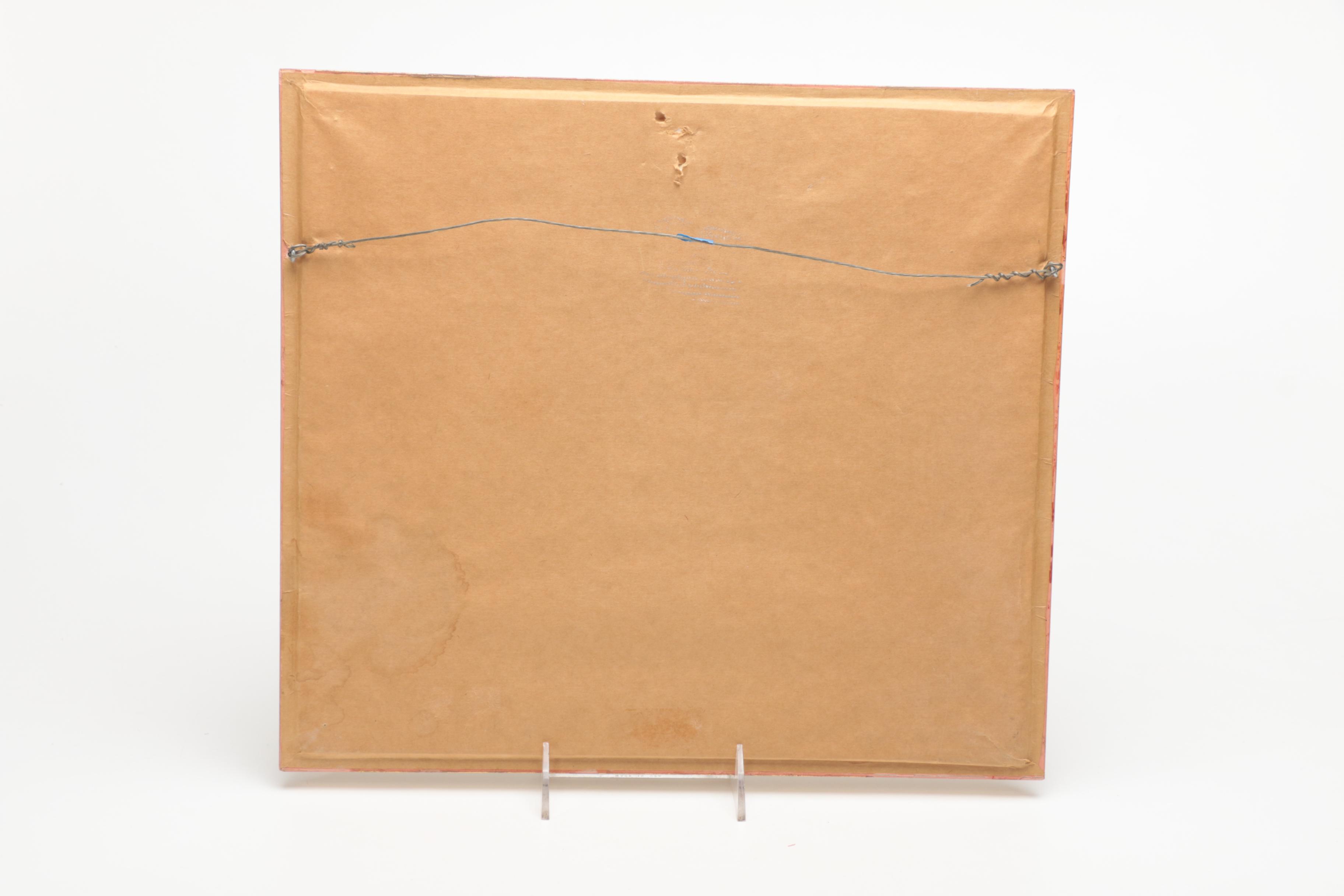 Oil Pastel Drawing on Paper of Toy Cars