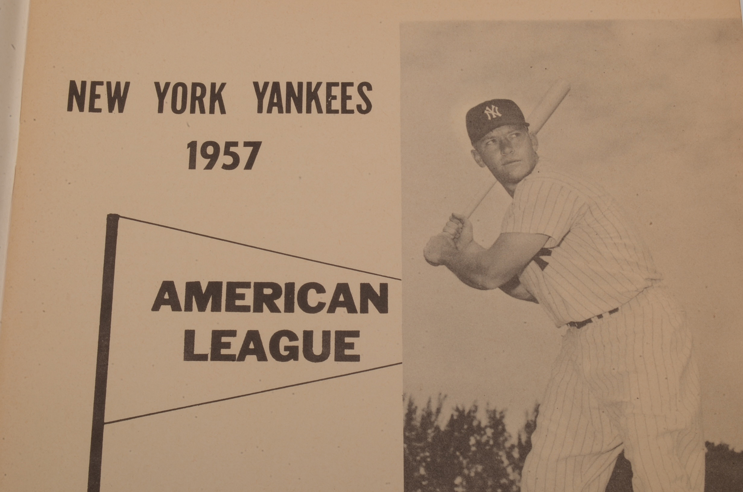1957 New York Yankees Program