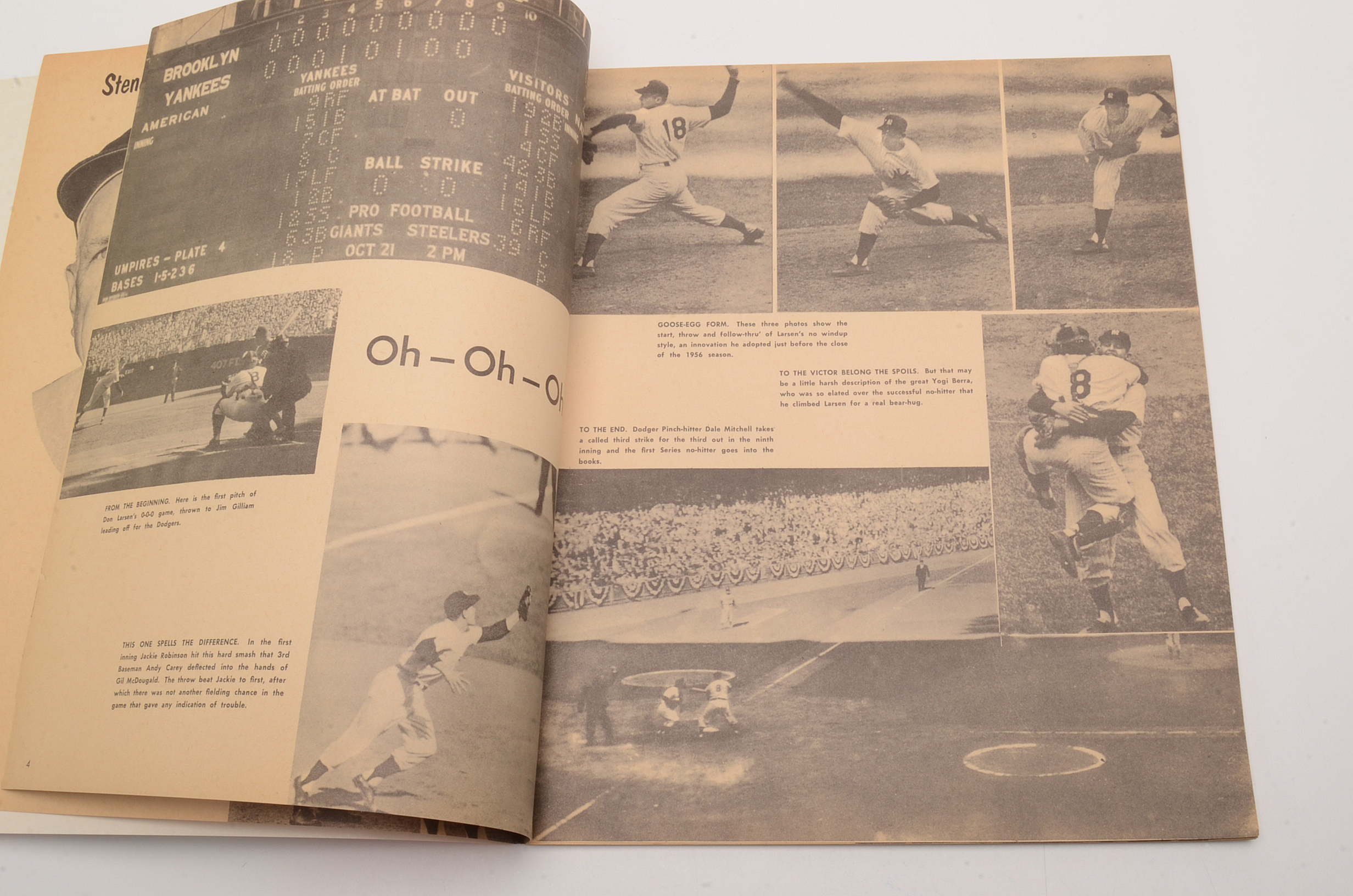 1957 New York Yankees Program