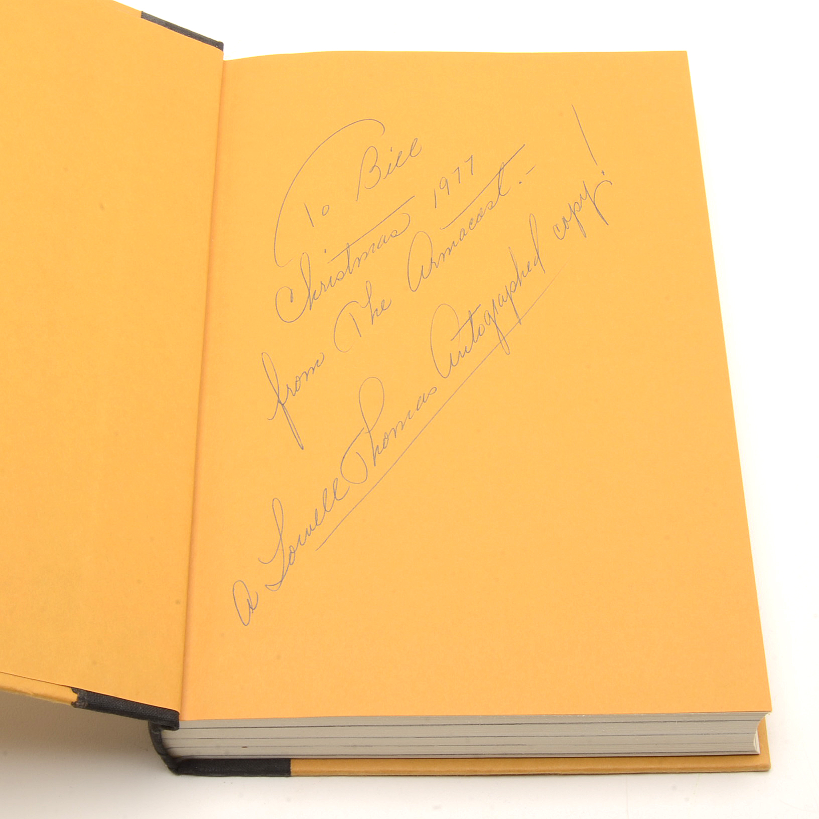 Signed First Edition "So Long Until Tomorrow" by Lowell Thomas