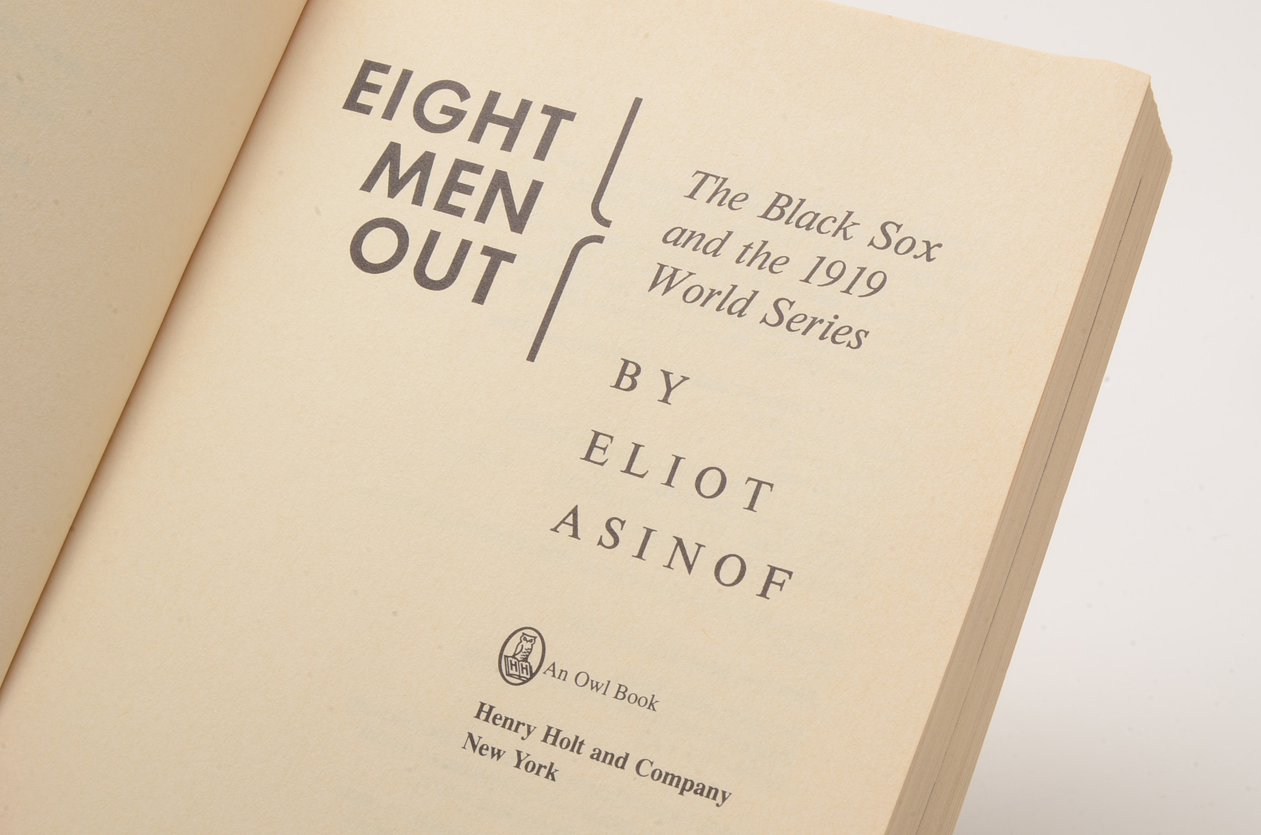 Signed Copies of "Eight Men Out" and "Say it Ain't So!"