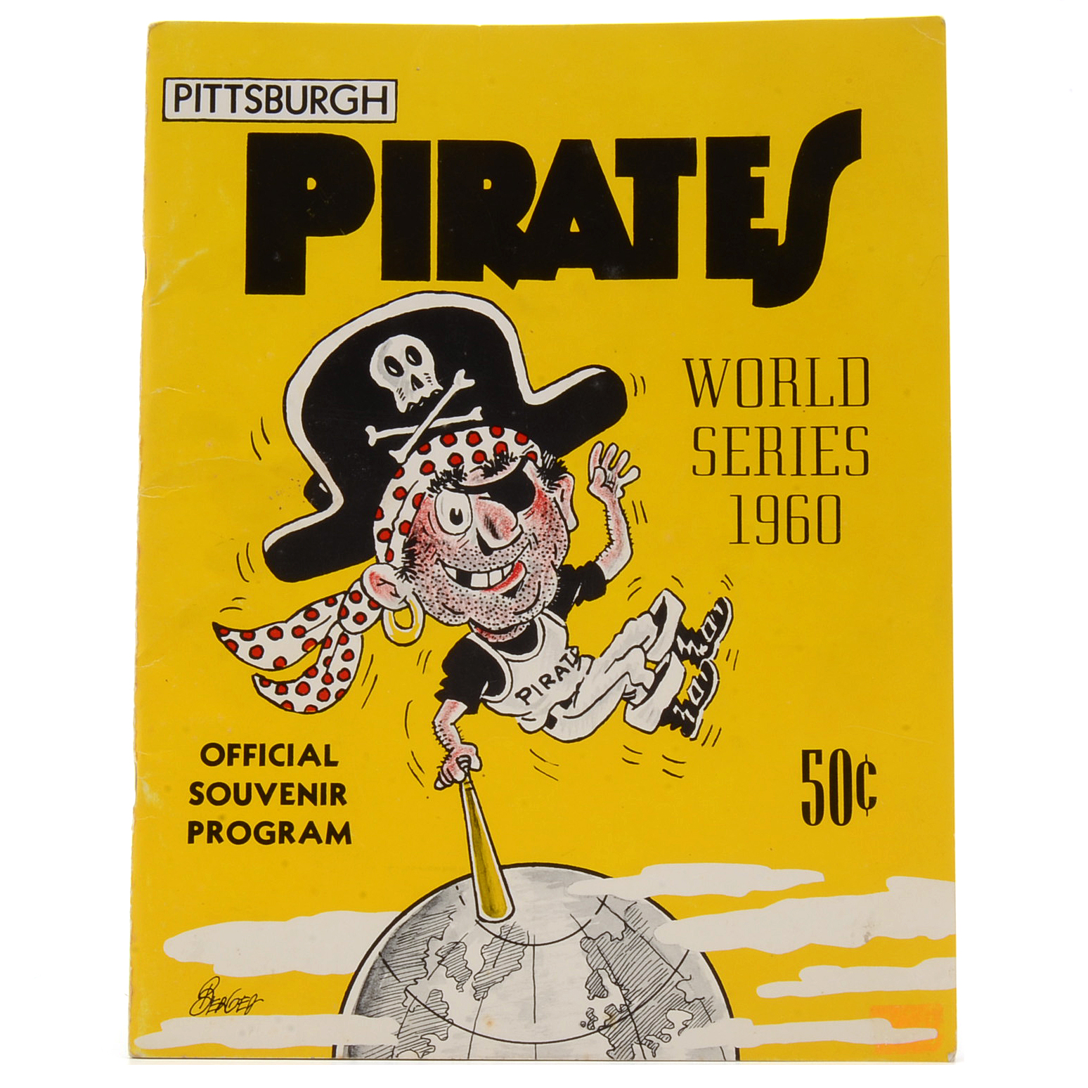 1960 World Series Baseball Program Pirates Vs. Yankees