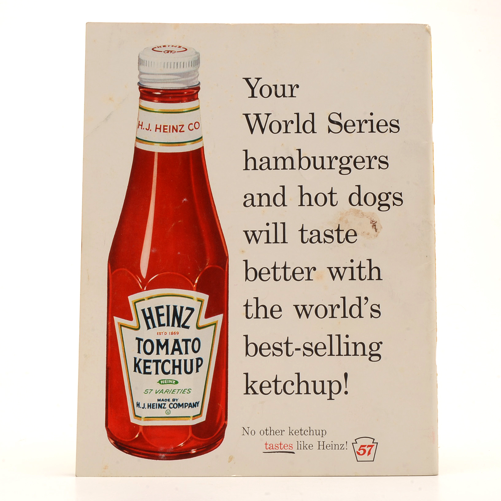 1960 World Series Baseball Program Pirates Vs. Yankees