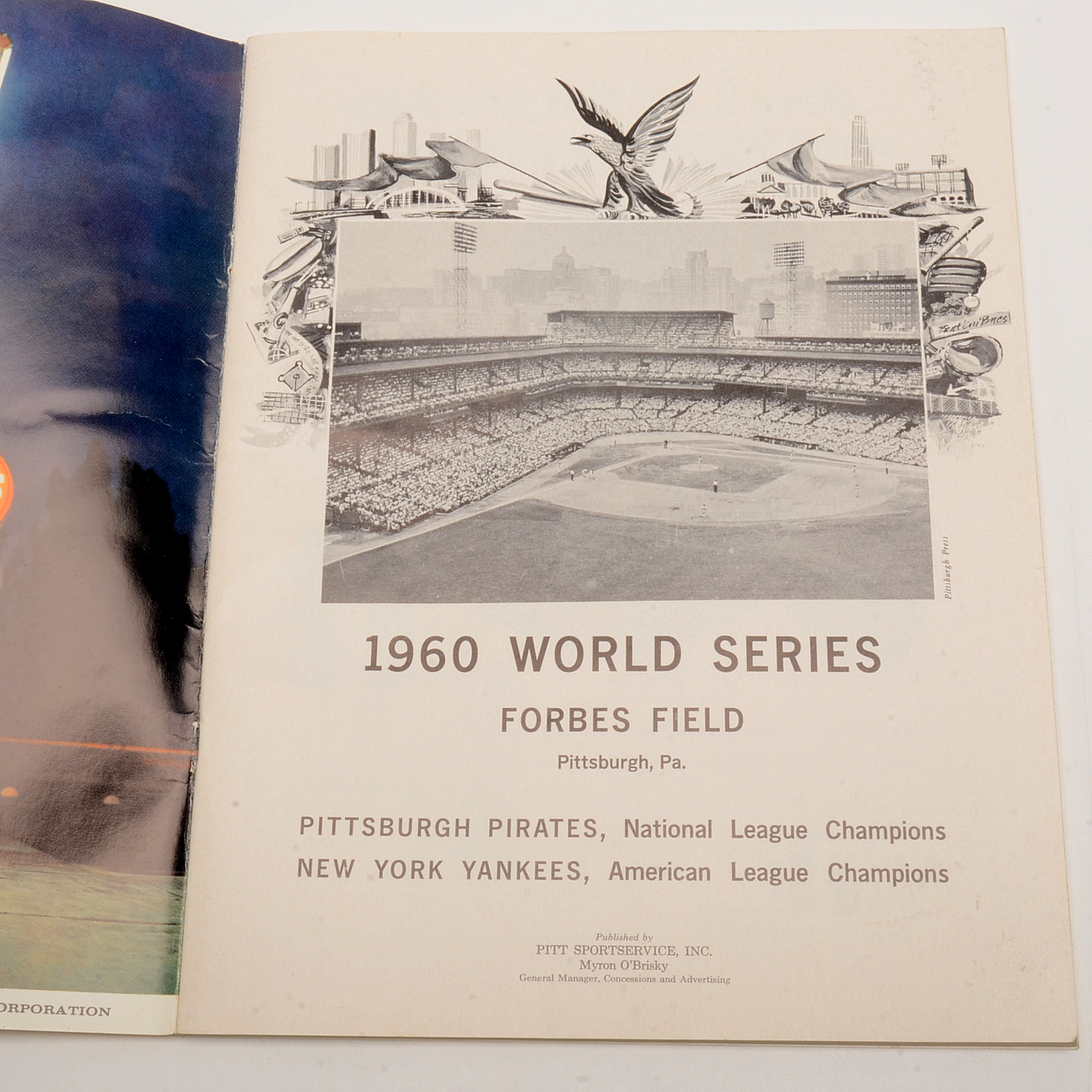 1960 World Series Baseball Program Pirates Vs. Yankees