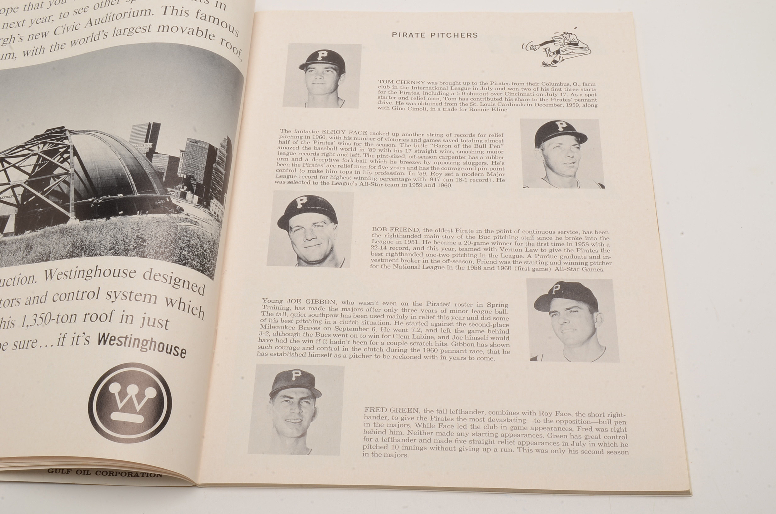 1960 World Series Baseball Program Pirates Vs. Yankees