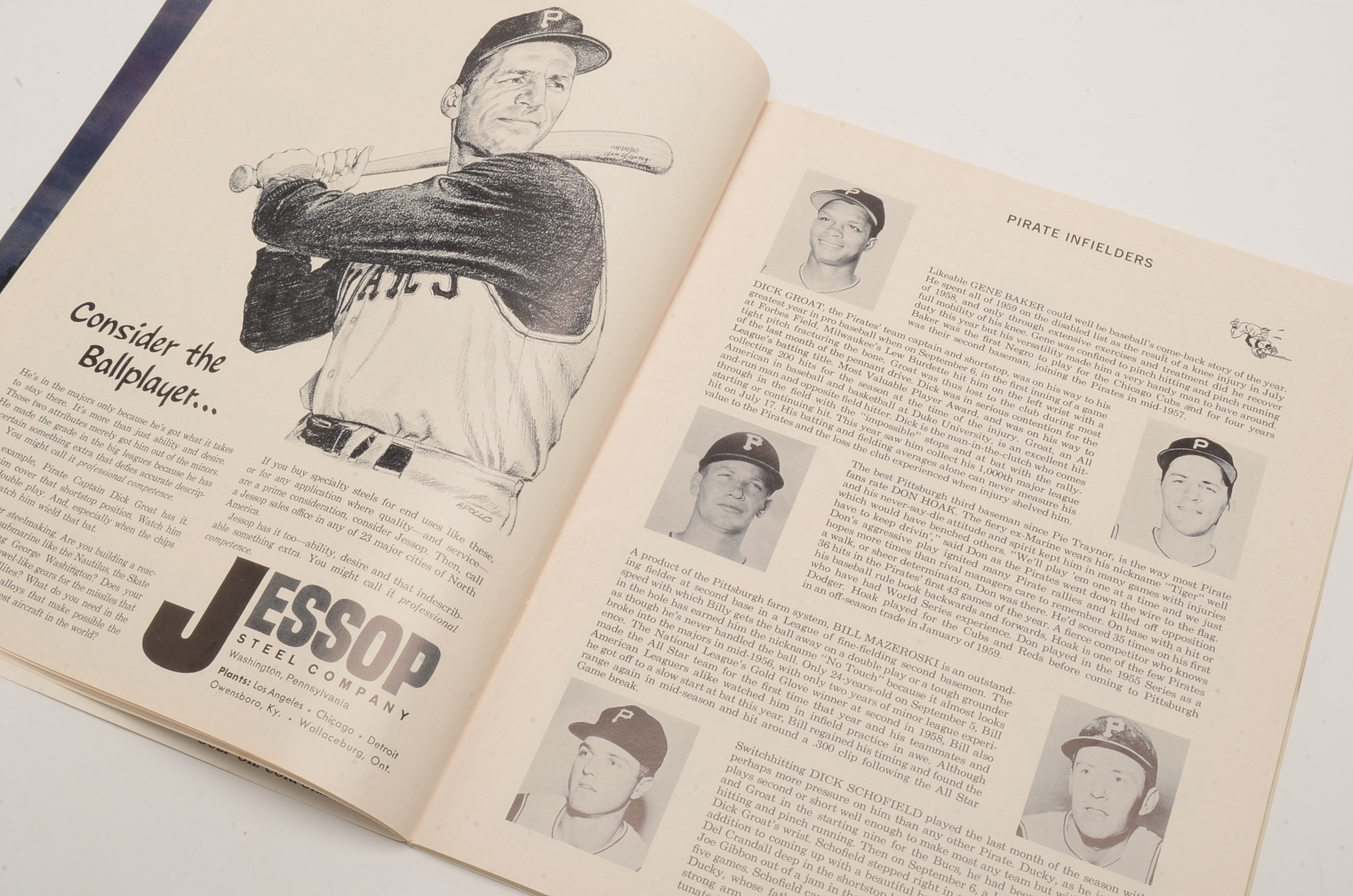 1960 World Series Baseball Program Pirates Vs. Yankees