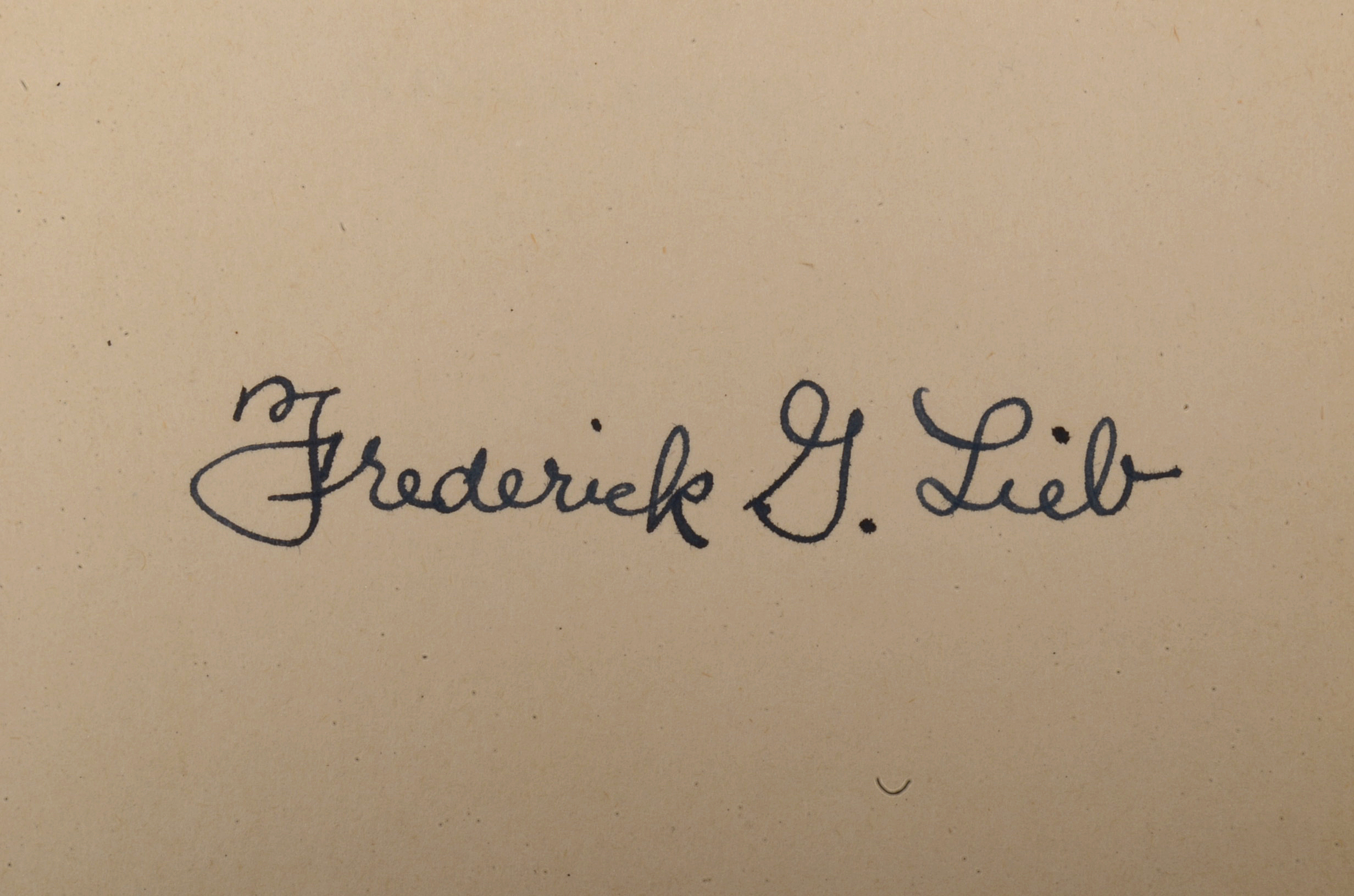 Frederick Lieb Signed Book "Connie Mack"