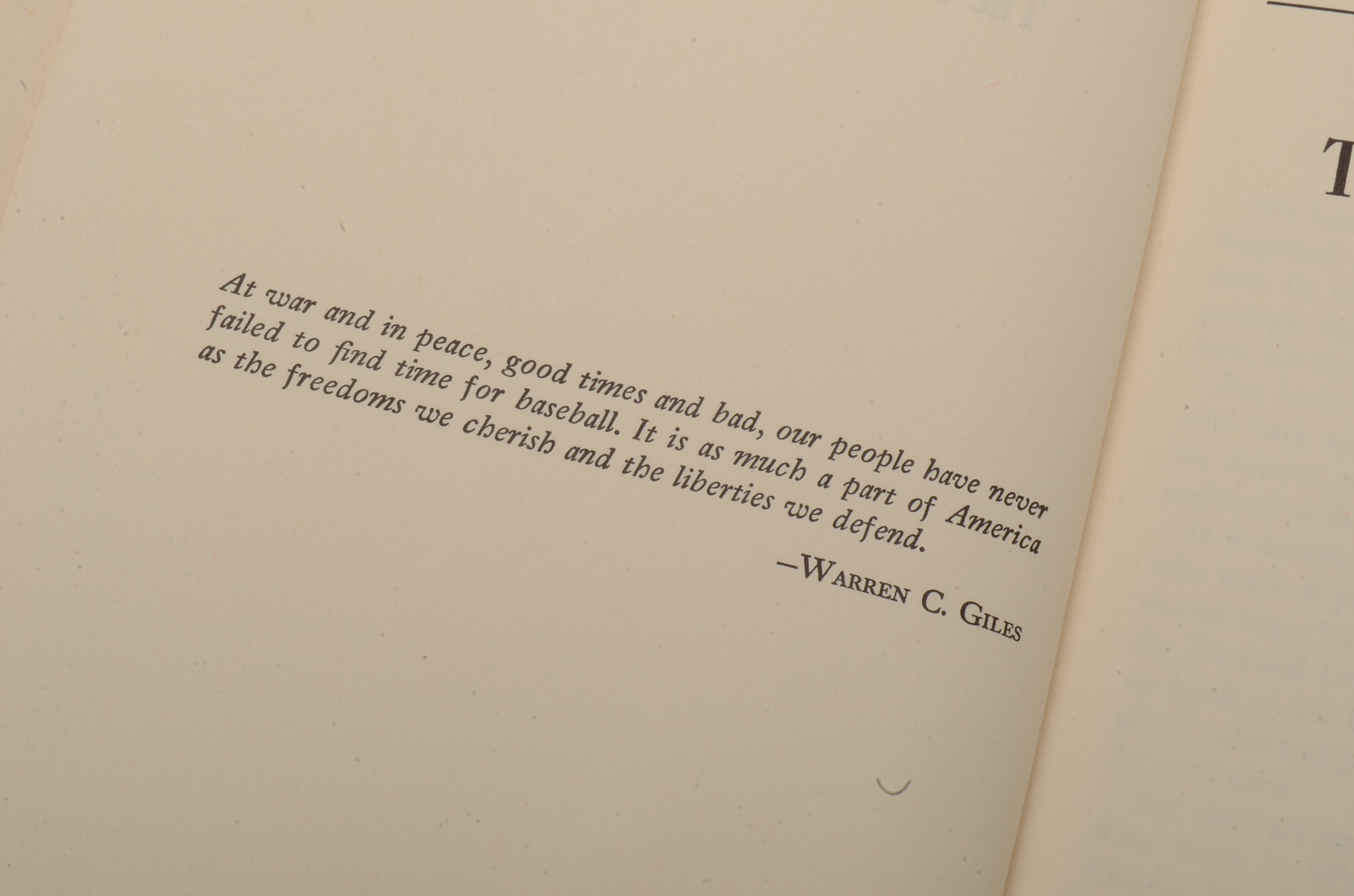 Lee Allen Signed "The National League Story"