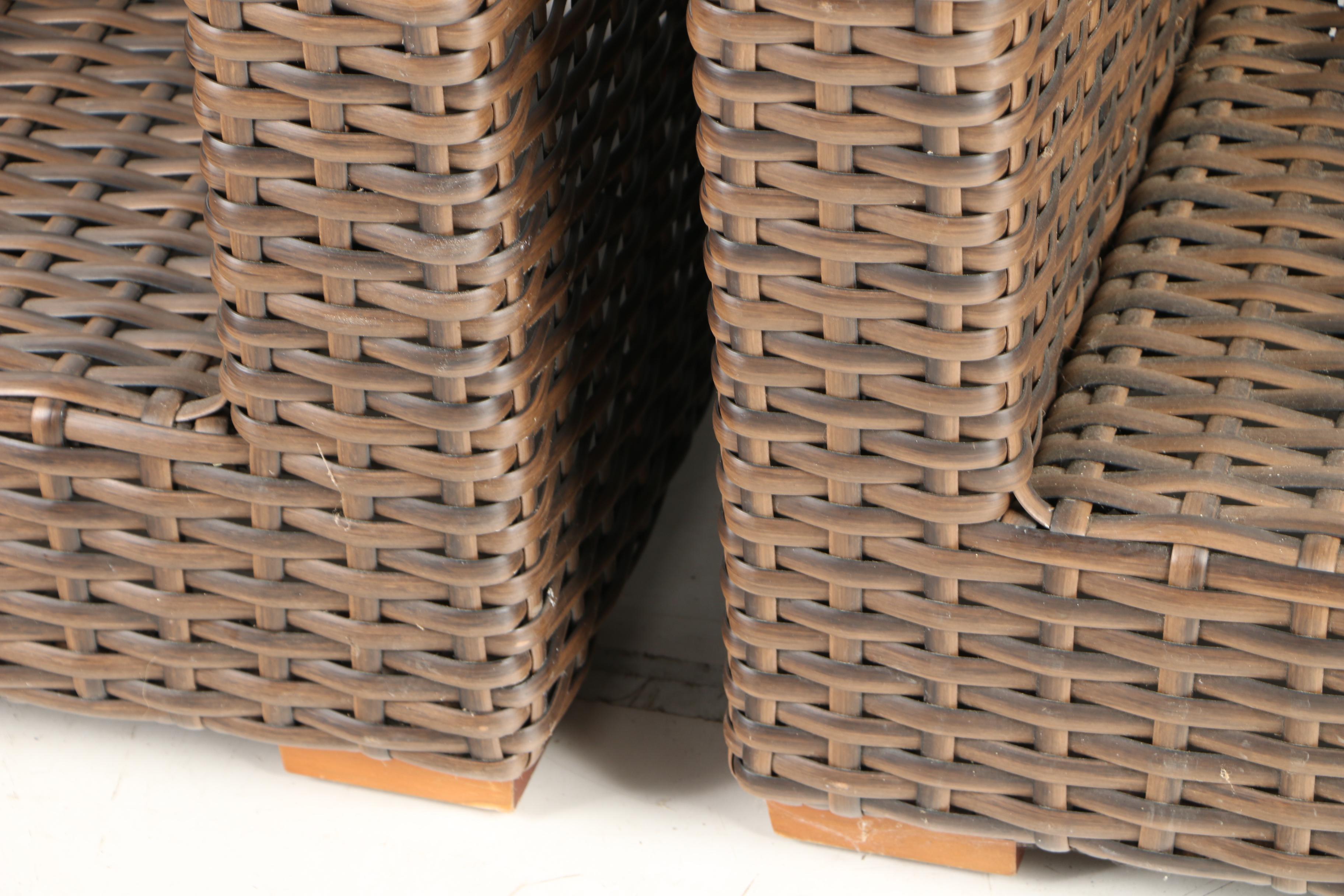 Restoration Hardware Wicker Patio Chairs