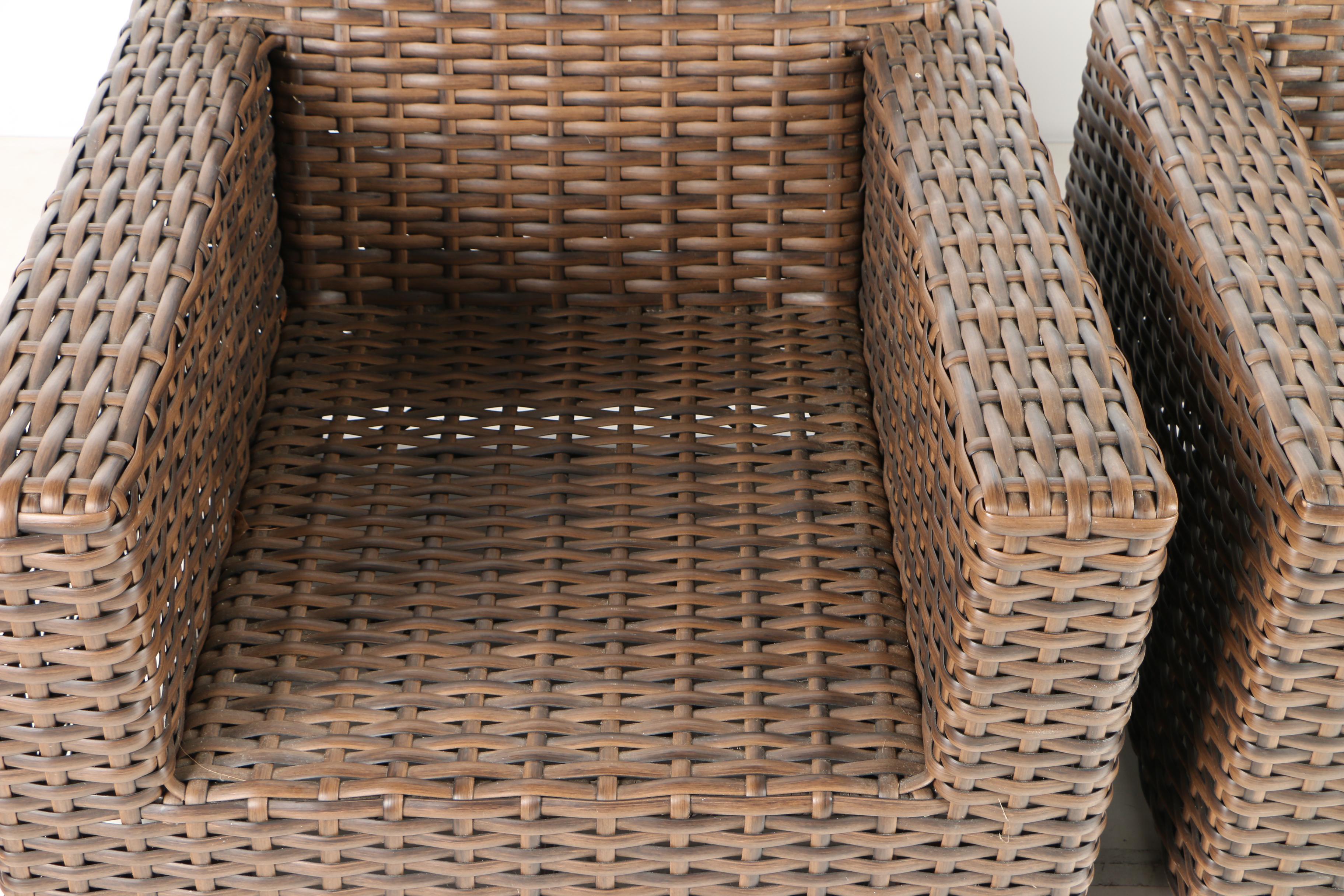 Restoration Hardware Wicker Patio Chairs