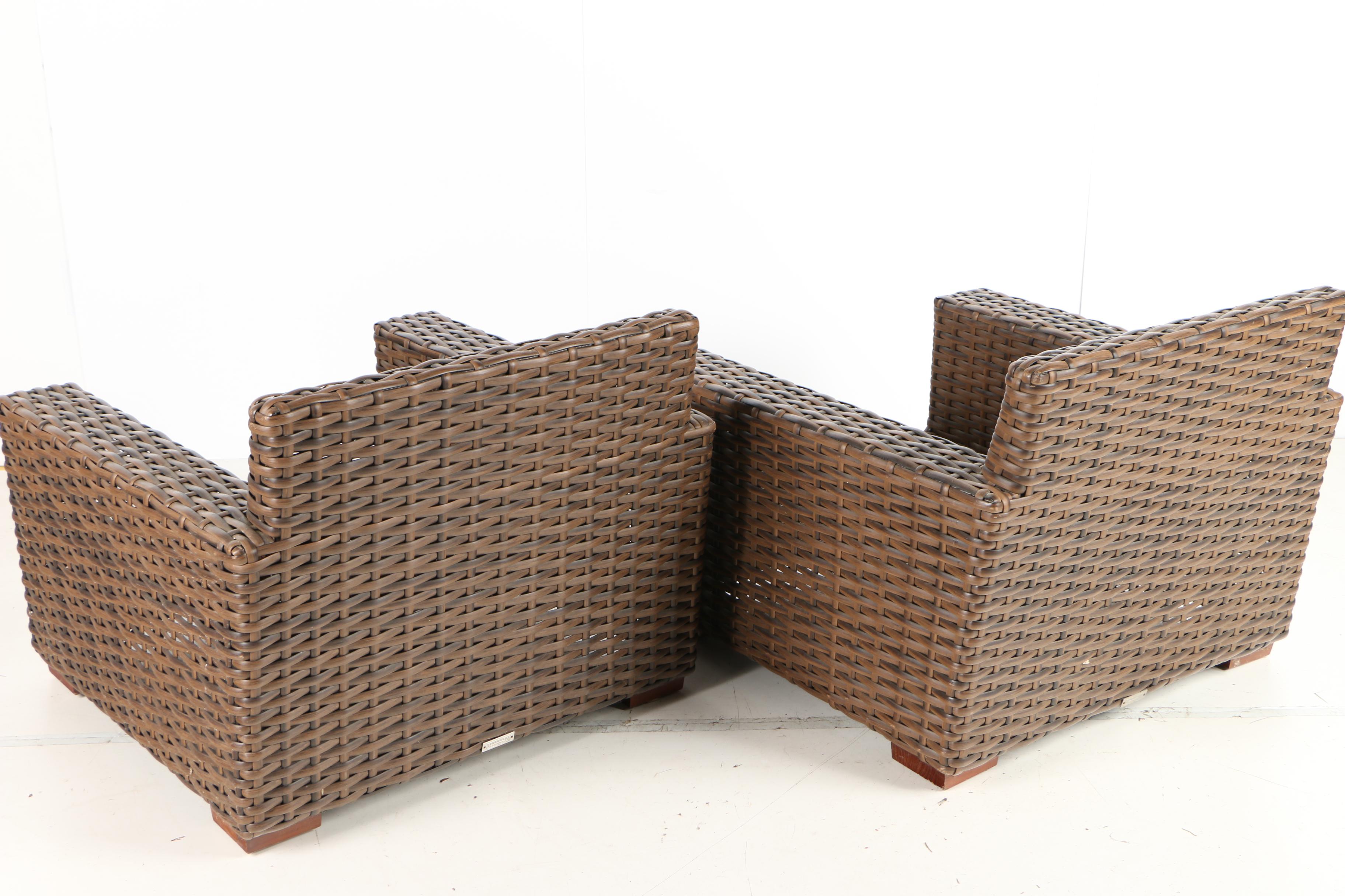 Restoration Hardware Wicker Patio Chairs