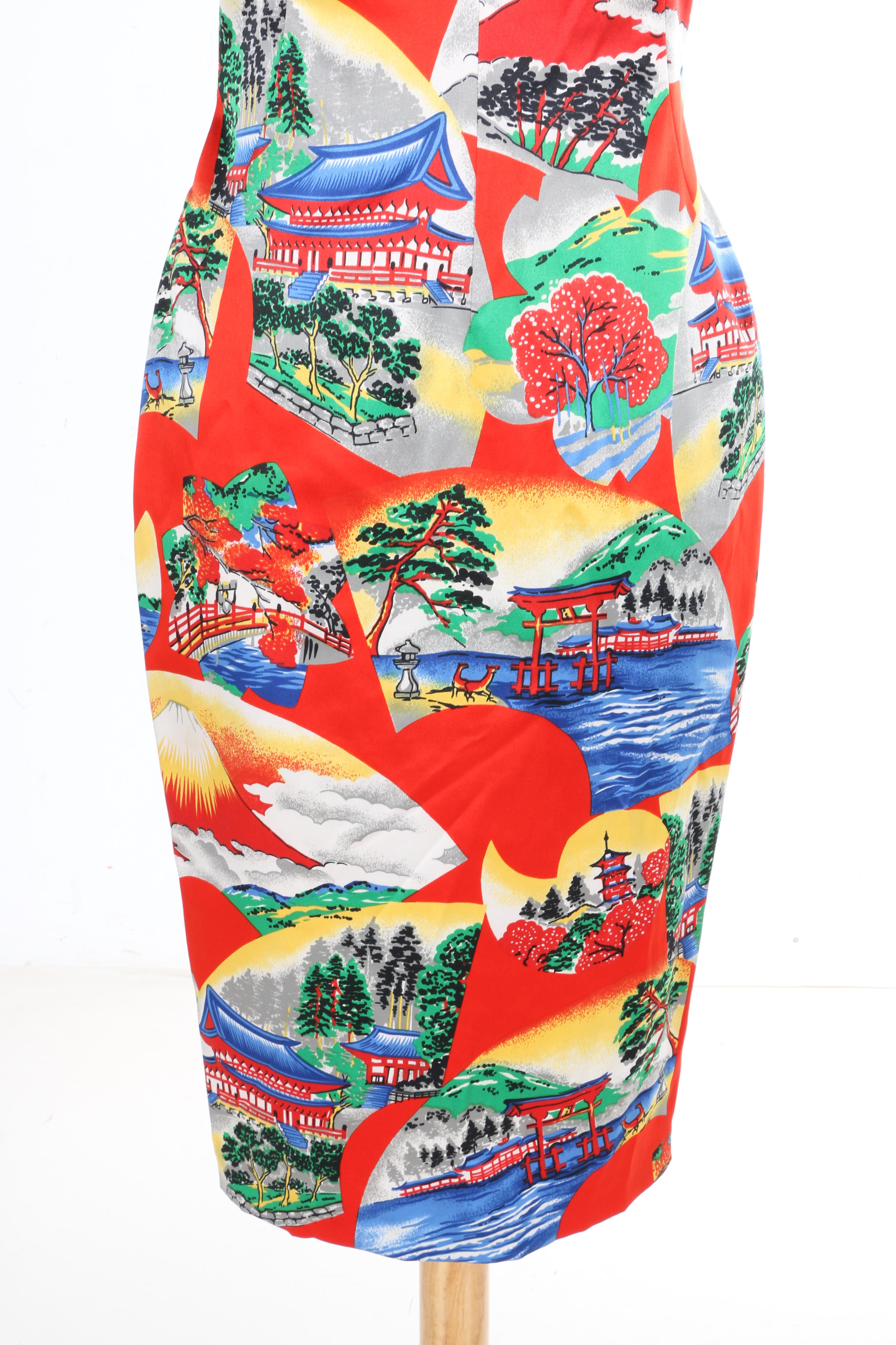 D&G Dolce & Gabbana Japanese Print Dress