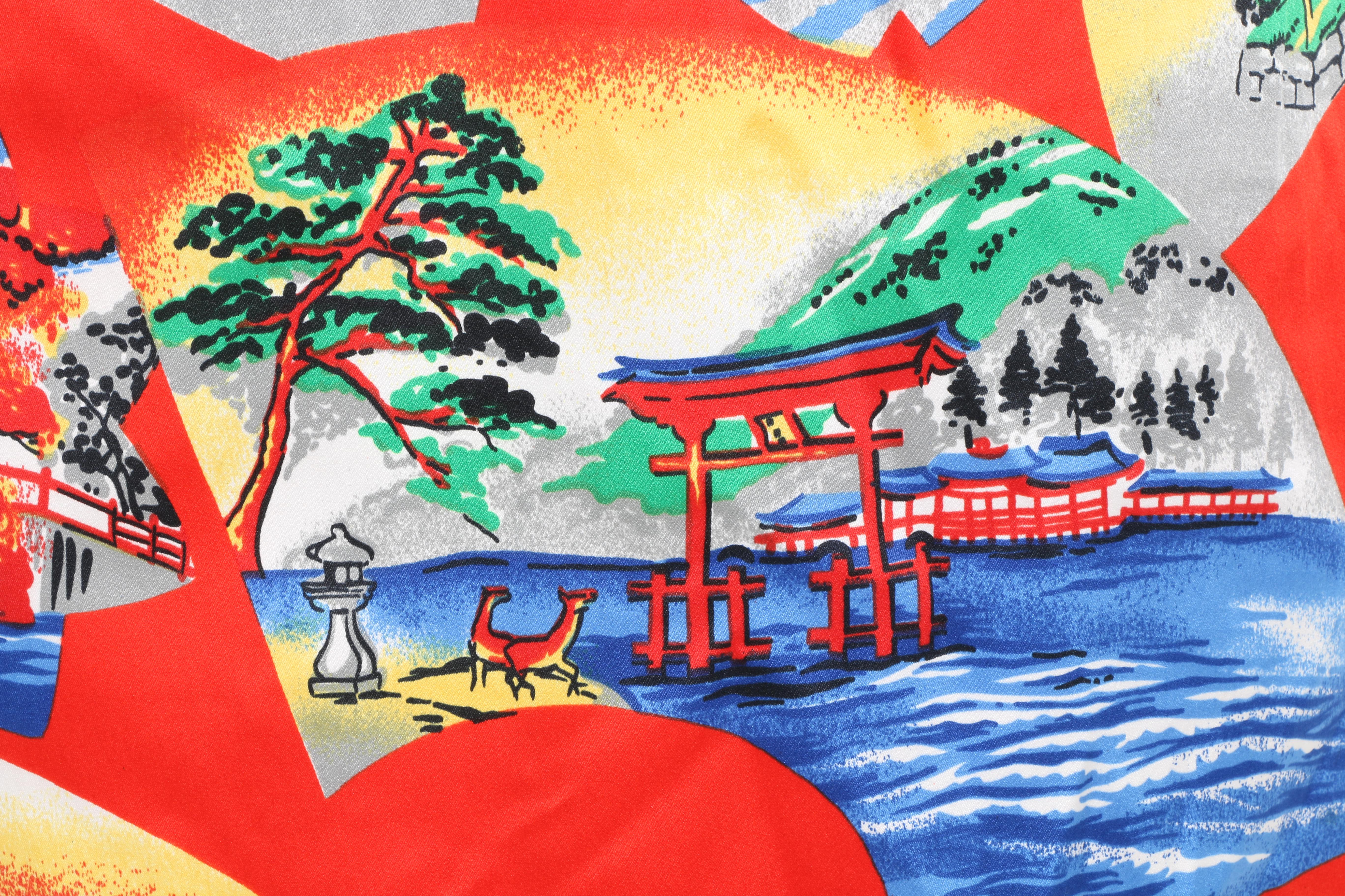 D&G Dolce & Gabbana Japanese Print Dress