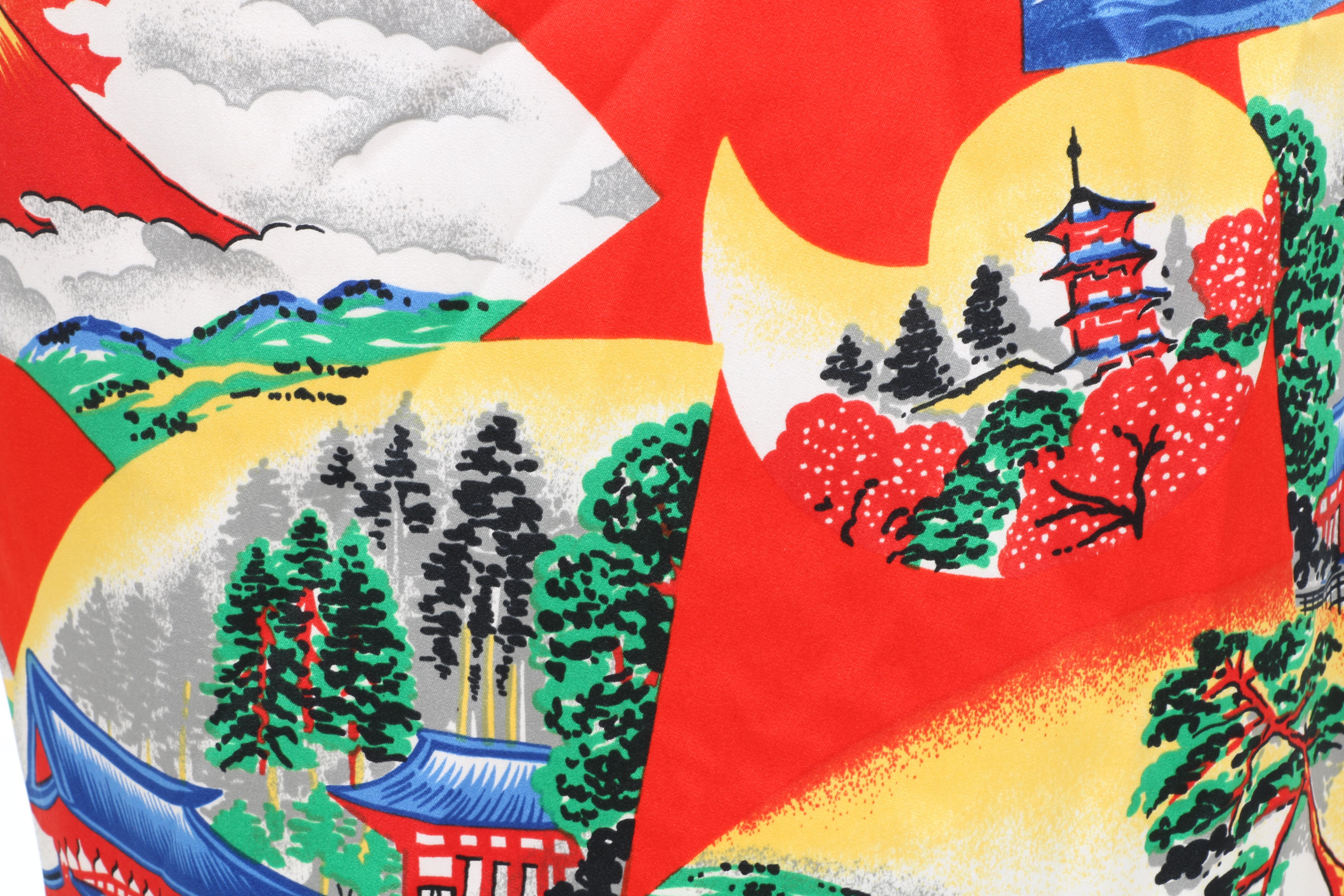 D&G Dolce & Gabbana Japanese Print Dress