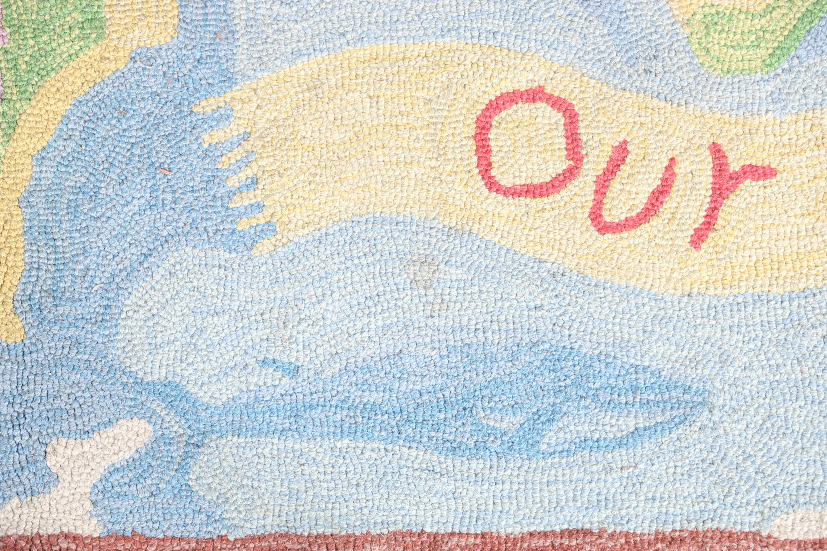 Hand-Tufted Oopsy Daisy Pictorial Children's Area Rug