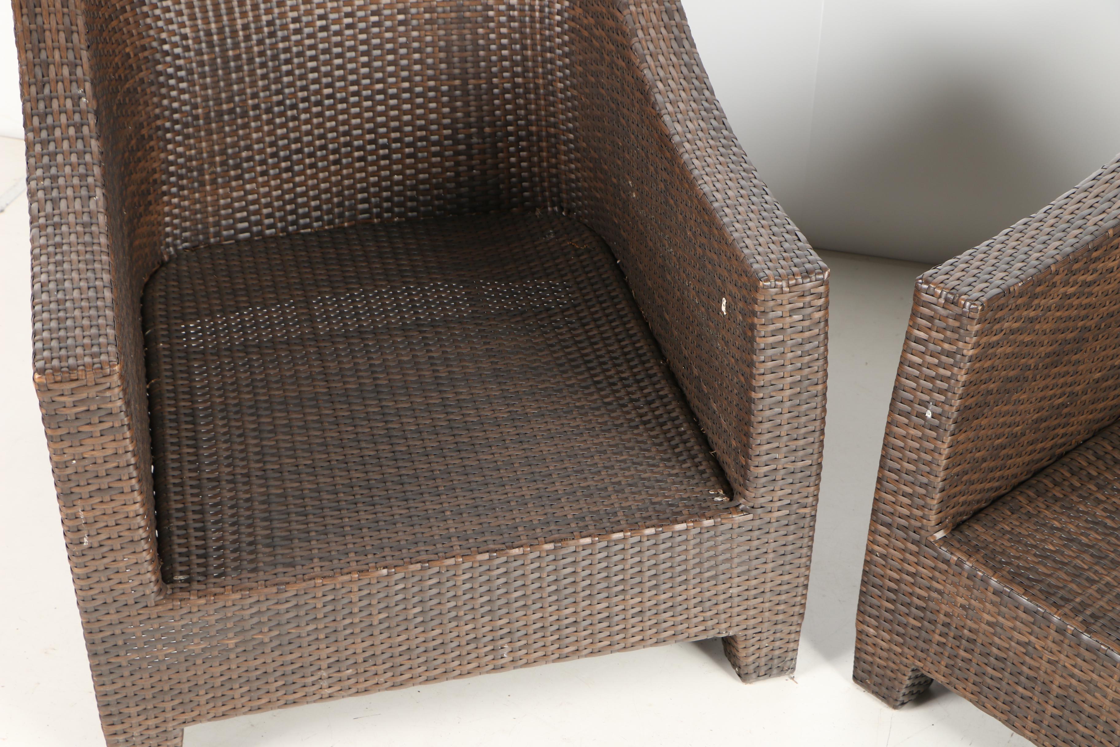 Restoration Hardware Outdoor Wicker Chairs