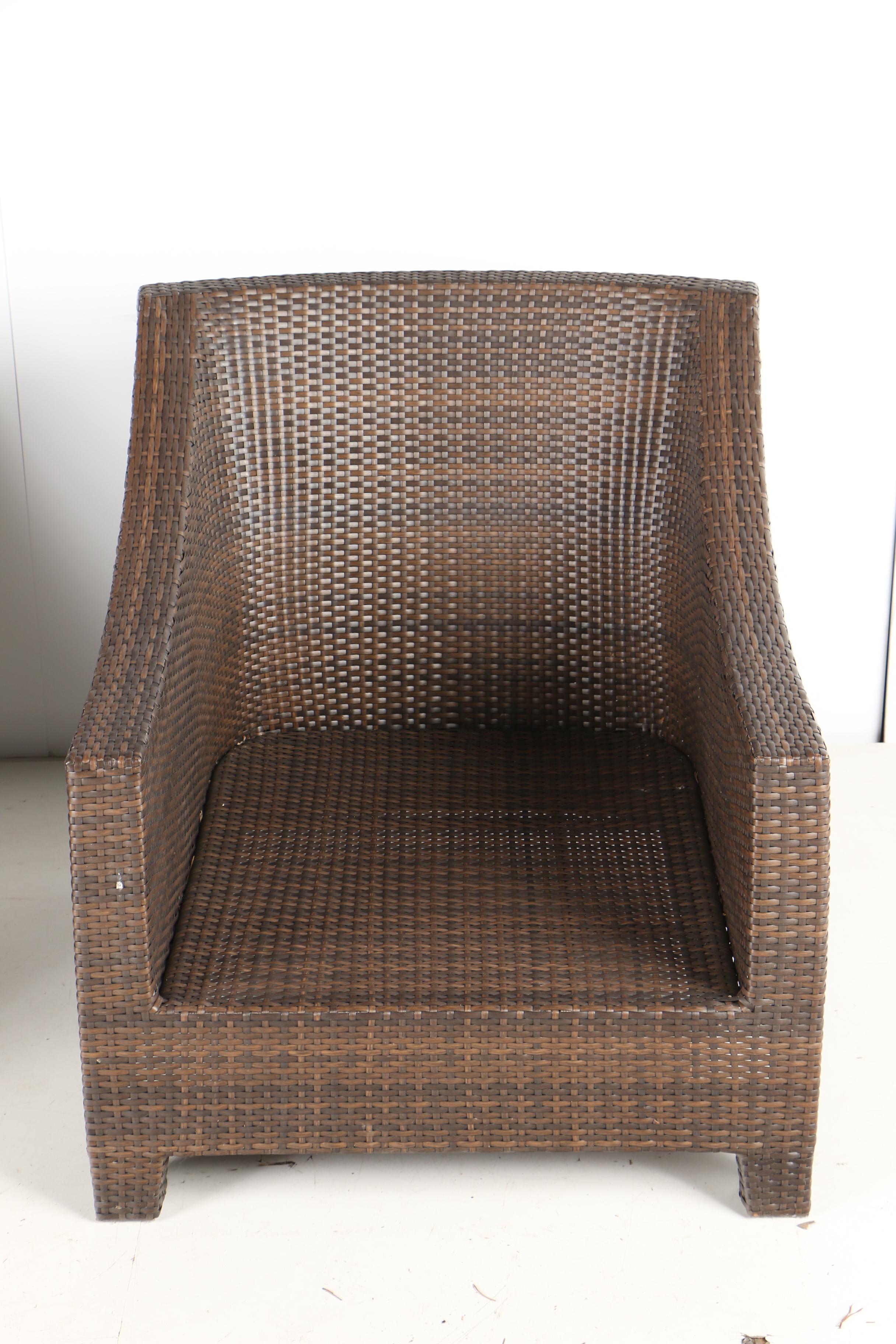 Restoration Hardware Outdoor Wicker Chairs