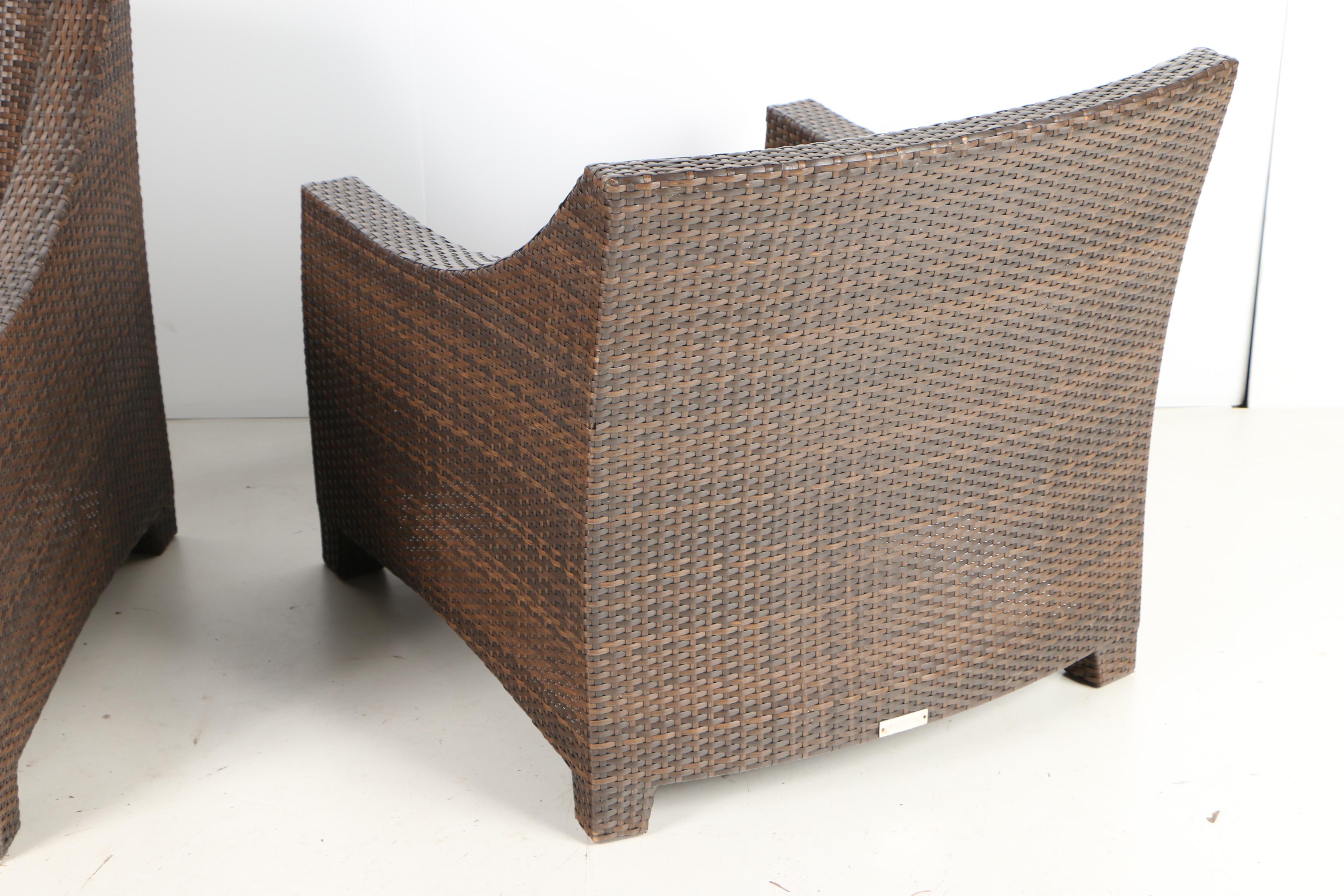 Restoration Hardware Outdoor Wicker Chairs