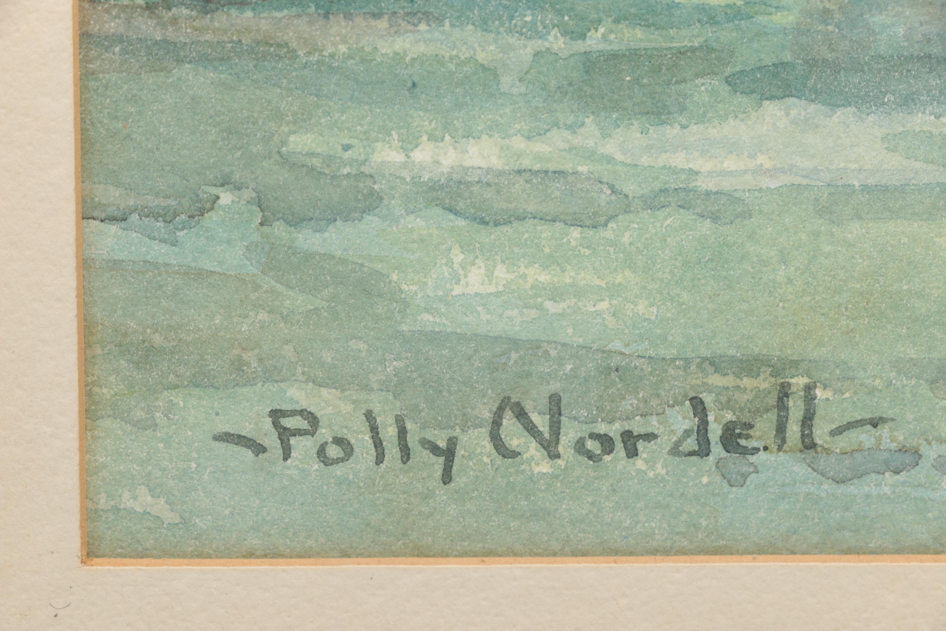 Polly Nordell Watercolor of Pansies