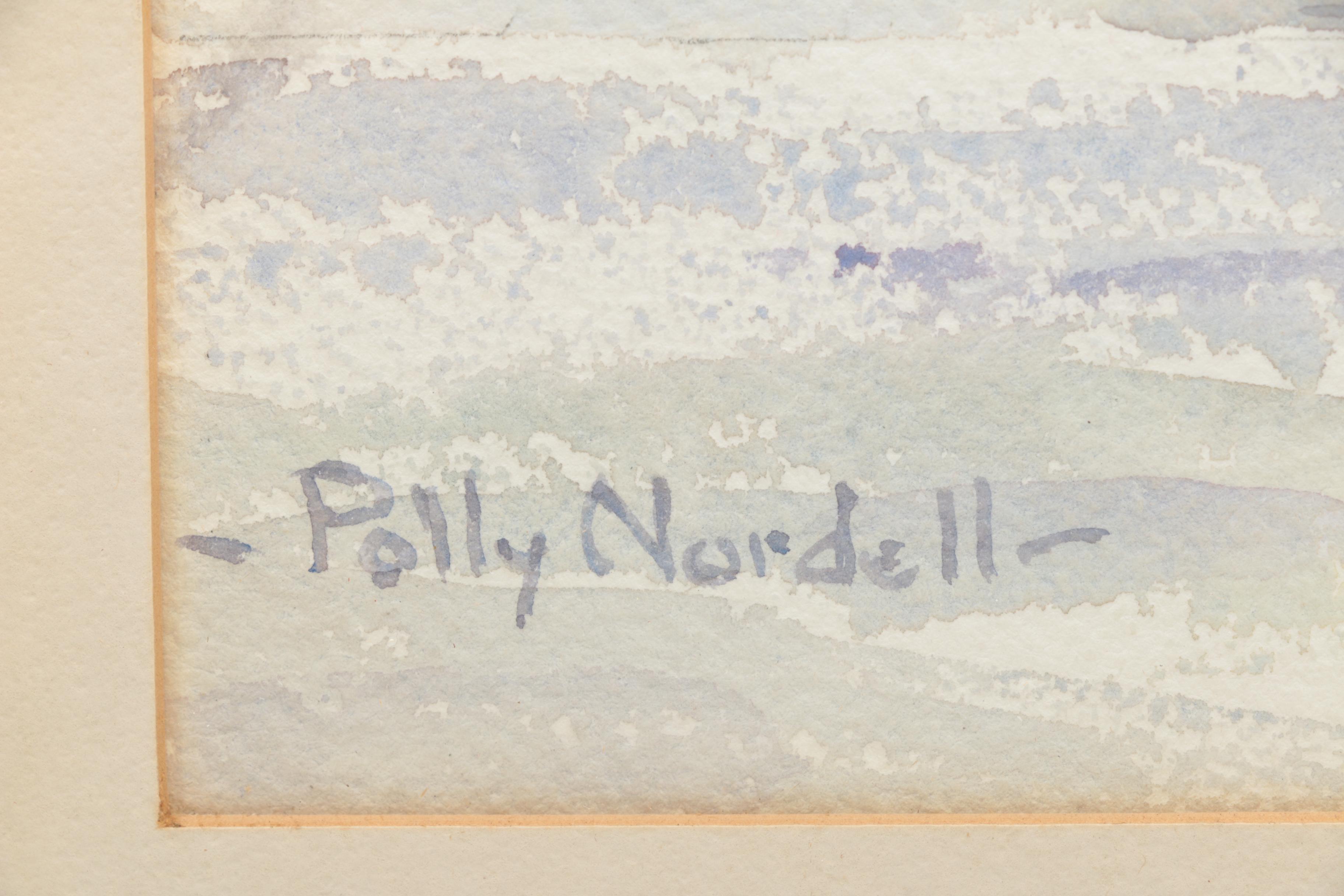 Polly Nordell Watercolor of Morning Glories