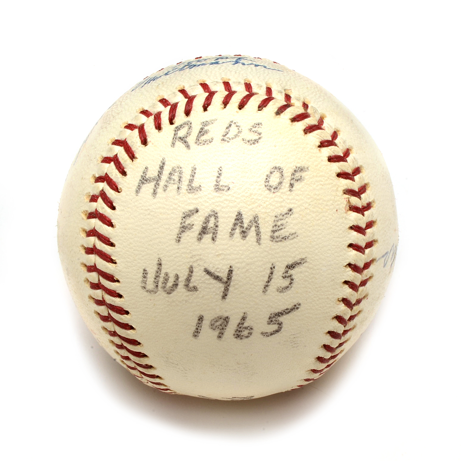 1965 Reds Hall of Fame Inductees Signed Baseball
