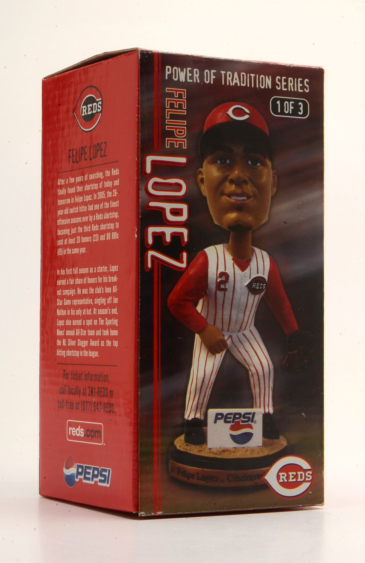 Phillips, Nuxhall, Gomes and Lopez Bobbleheads