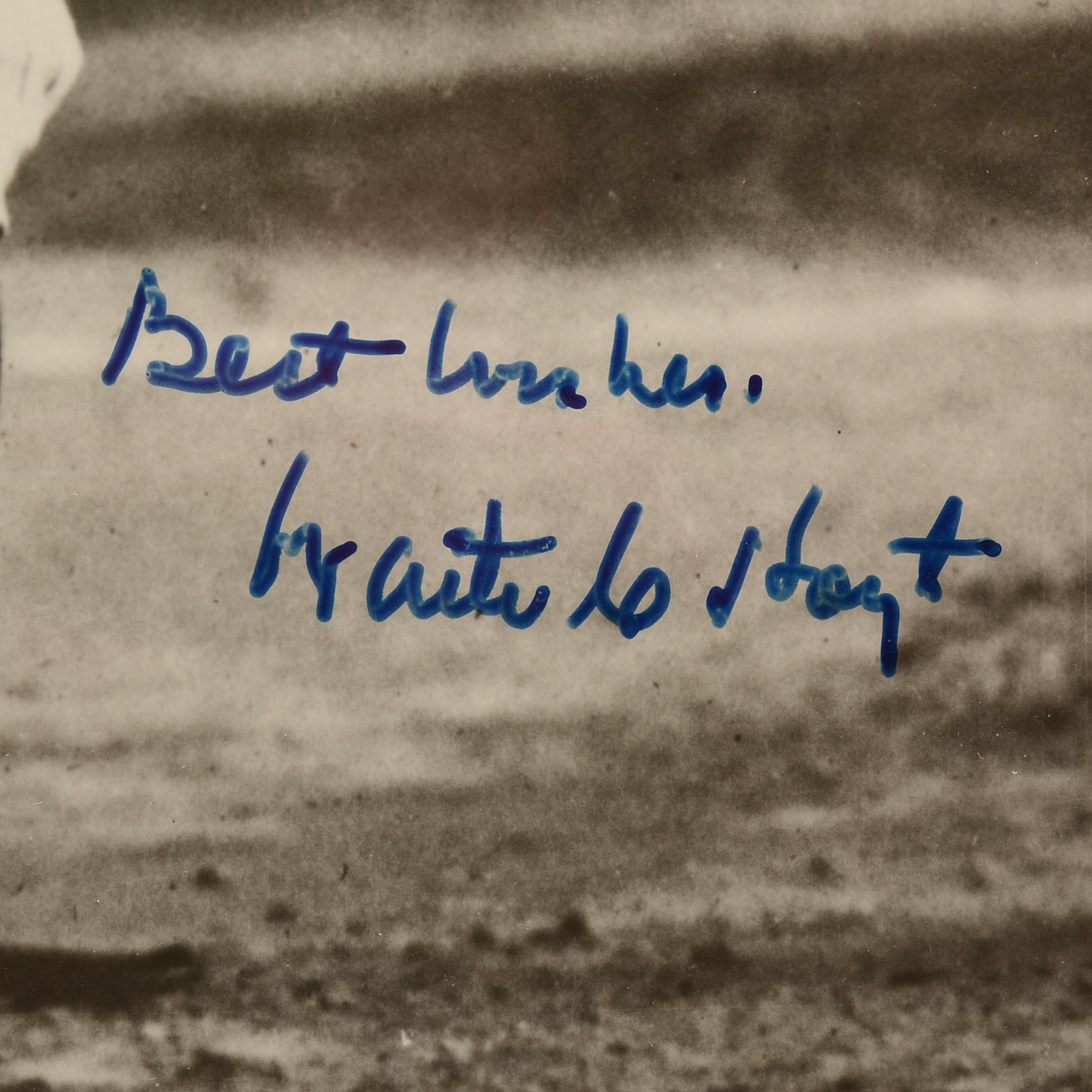 Waite Hoyt Signed Baseball Photo With Inscription