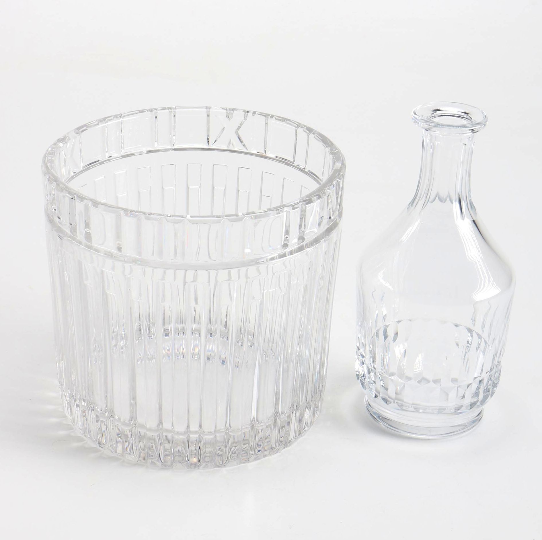 Tiffany & Co. Ice Bucket and Baccarat Decanter