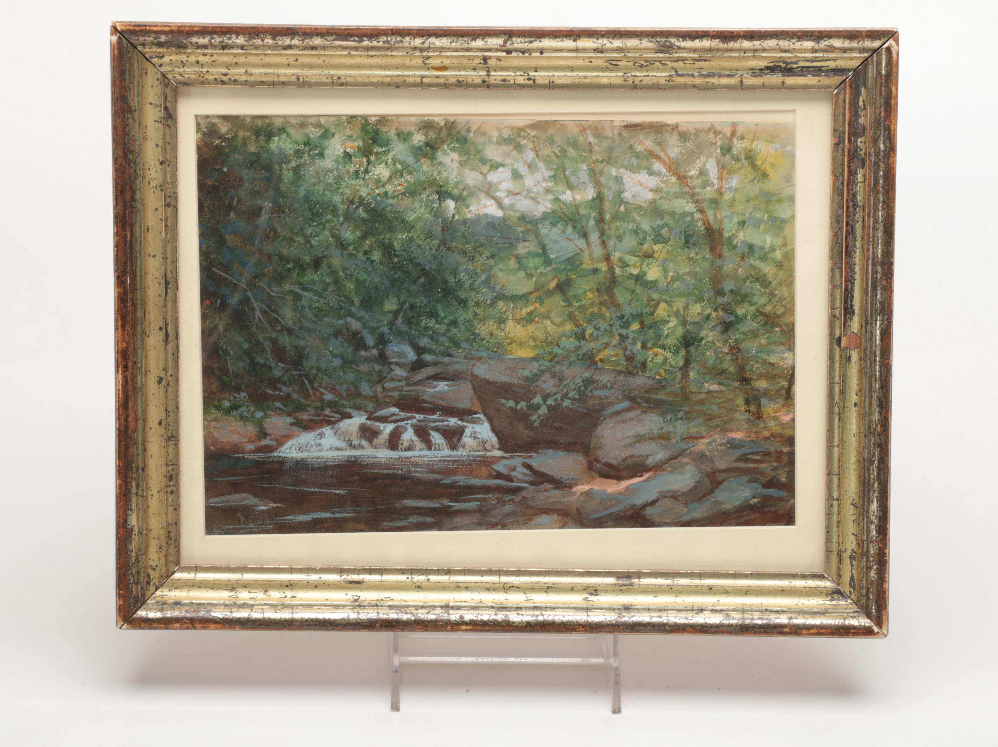 Watercolor Painting Attributed to John Frederick Kensett