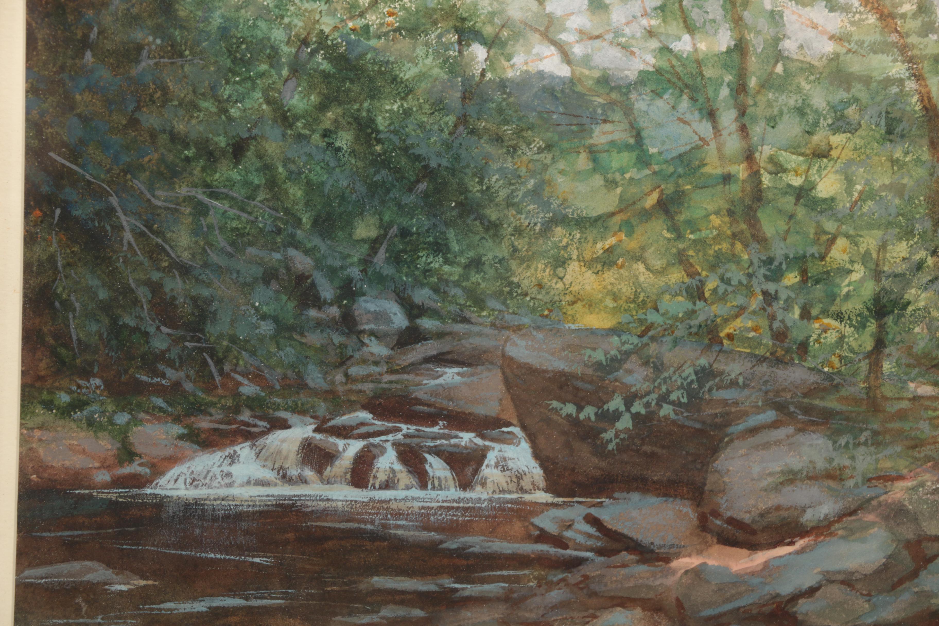 Watercolor Painting Attributed to John Frederick Kensett