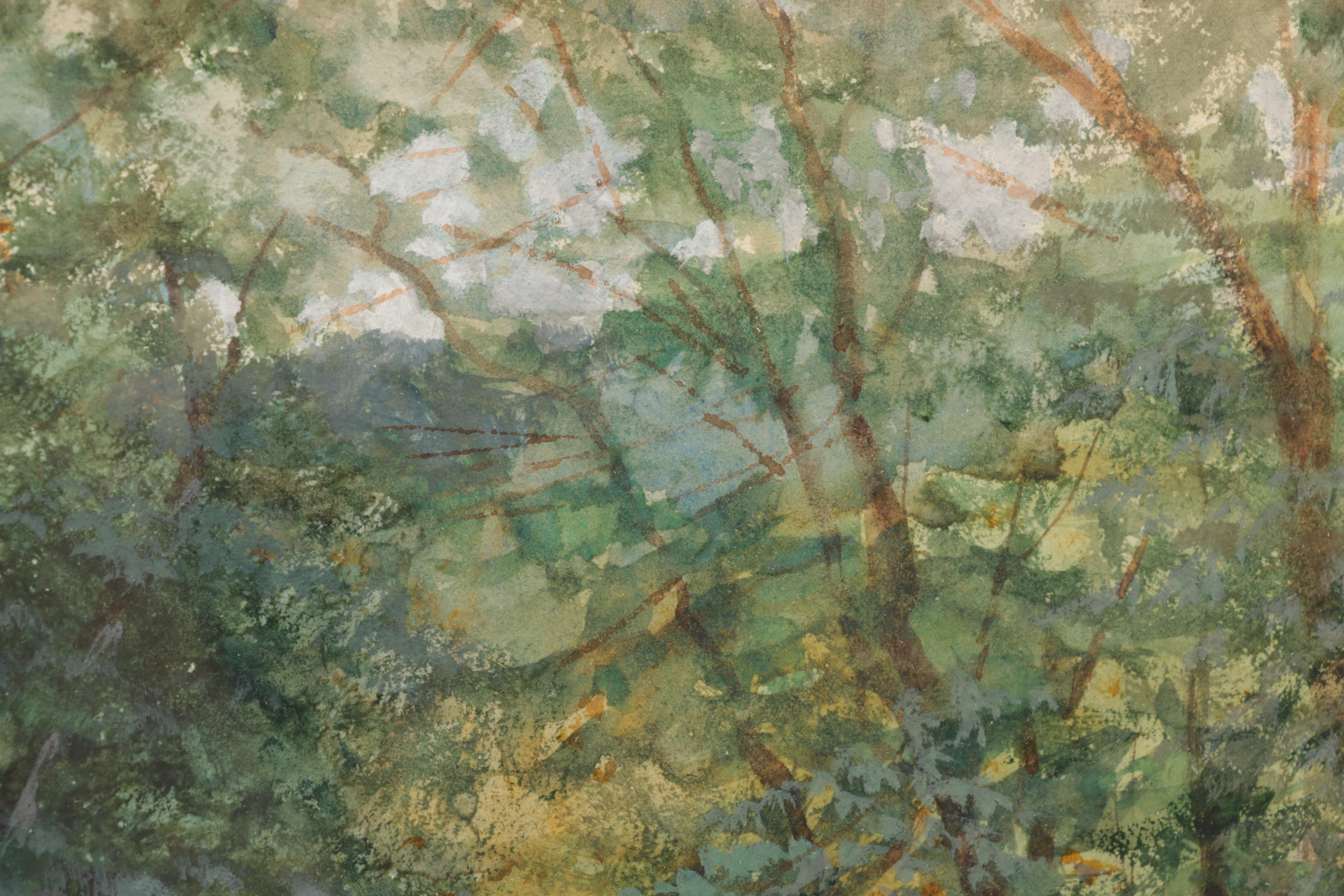 Watercolor Painting Attributed to John Frederick Kensett