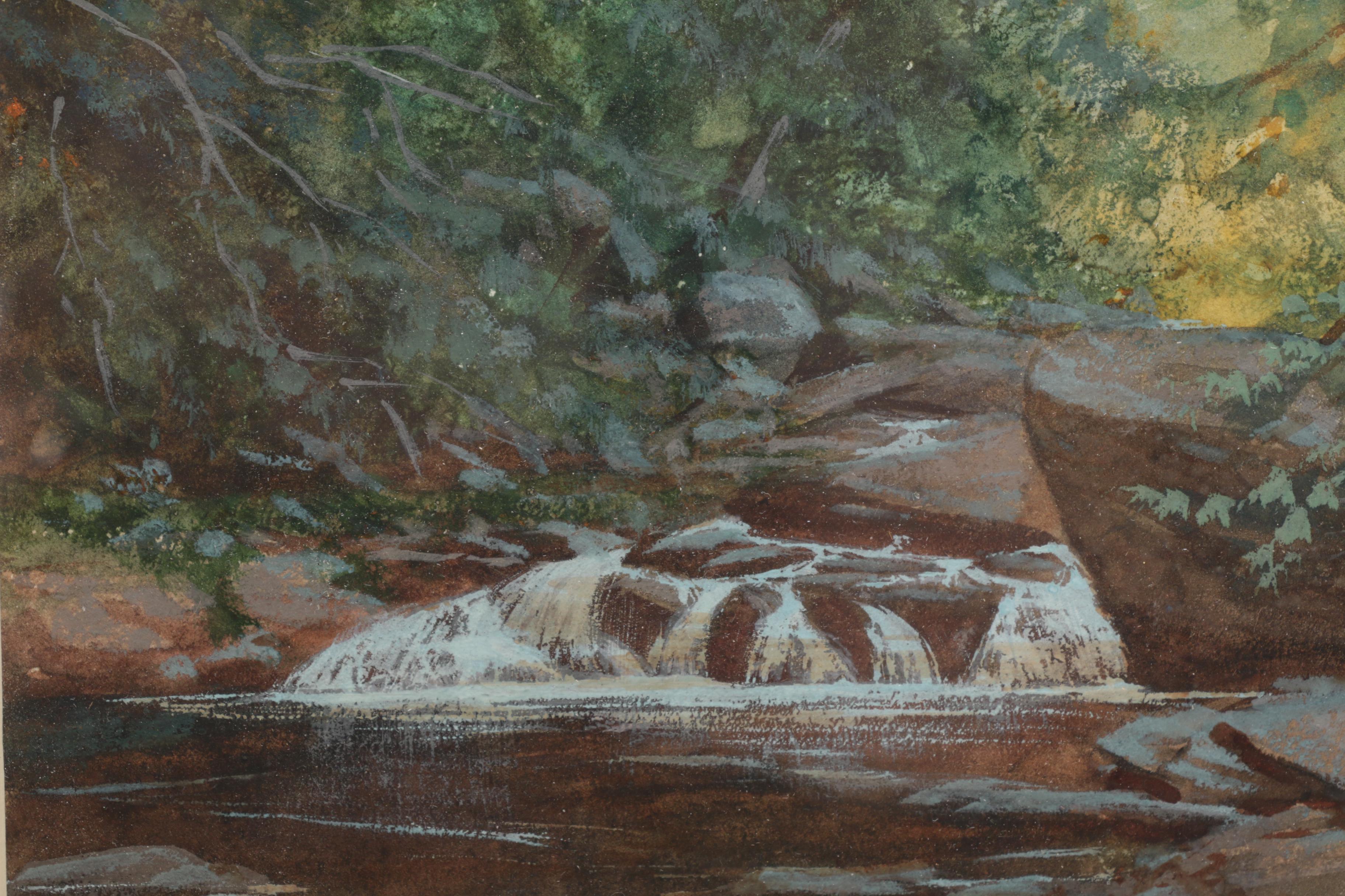 Watercolor Painting Attributed to John Frederick Kensett