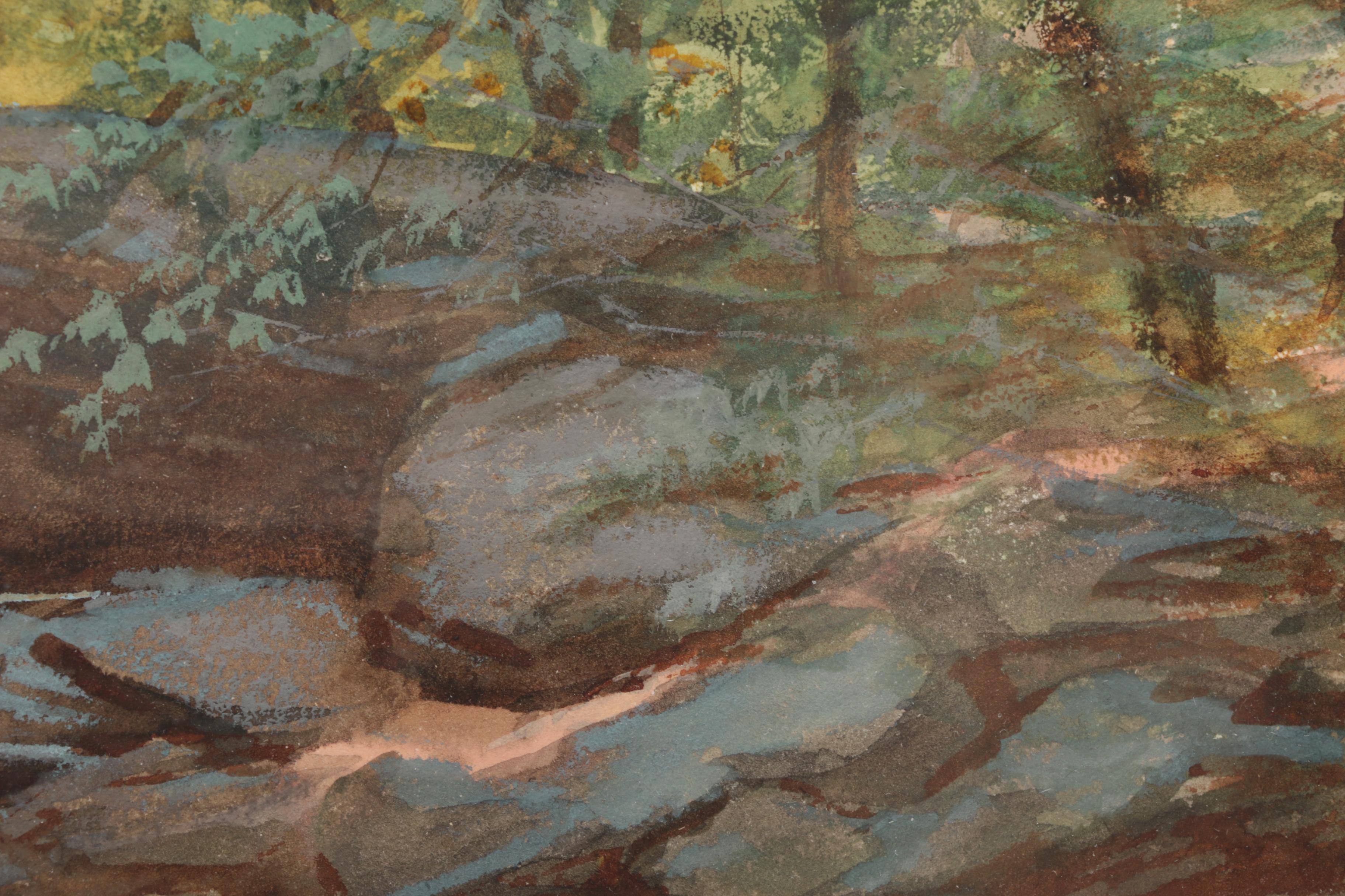 Watercolor Painting Attributed to John Frederick Kensett