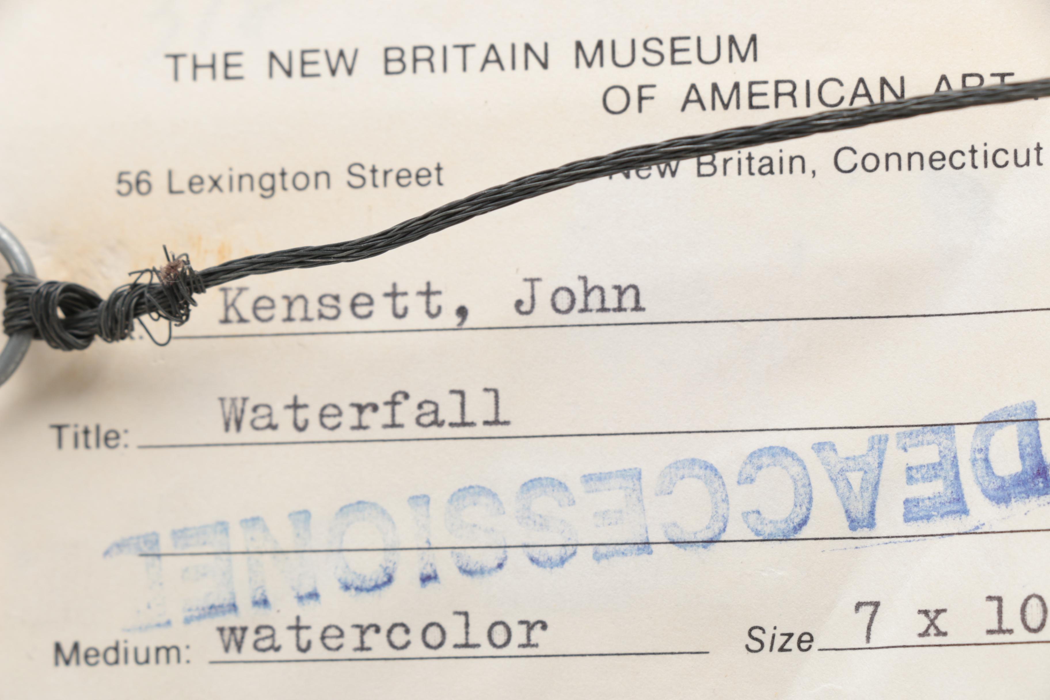 Watercolor Painting Attributed to John Frederick Kensett