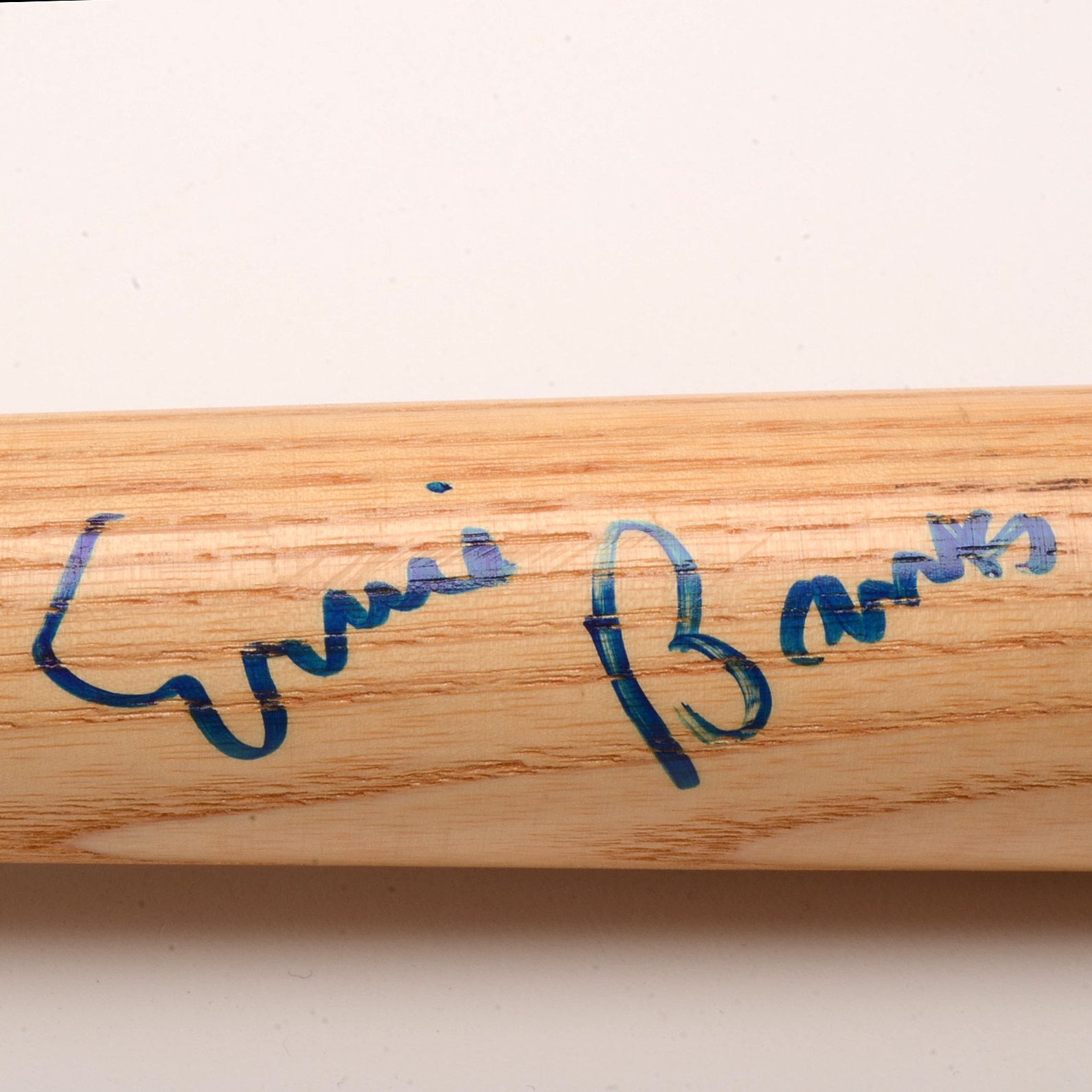 Ernie Banks Cubs Signed Mini Baseball Bat