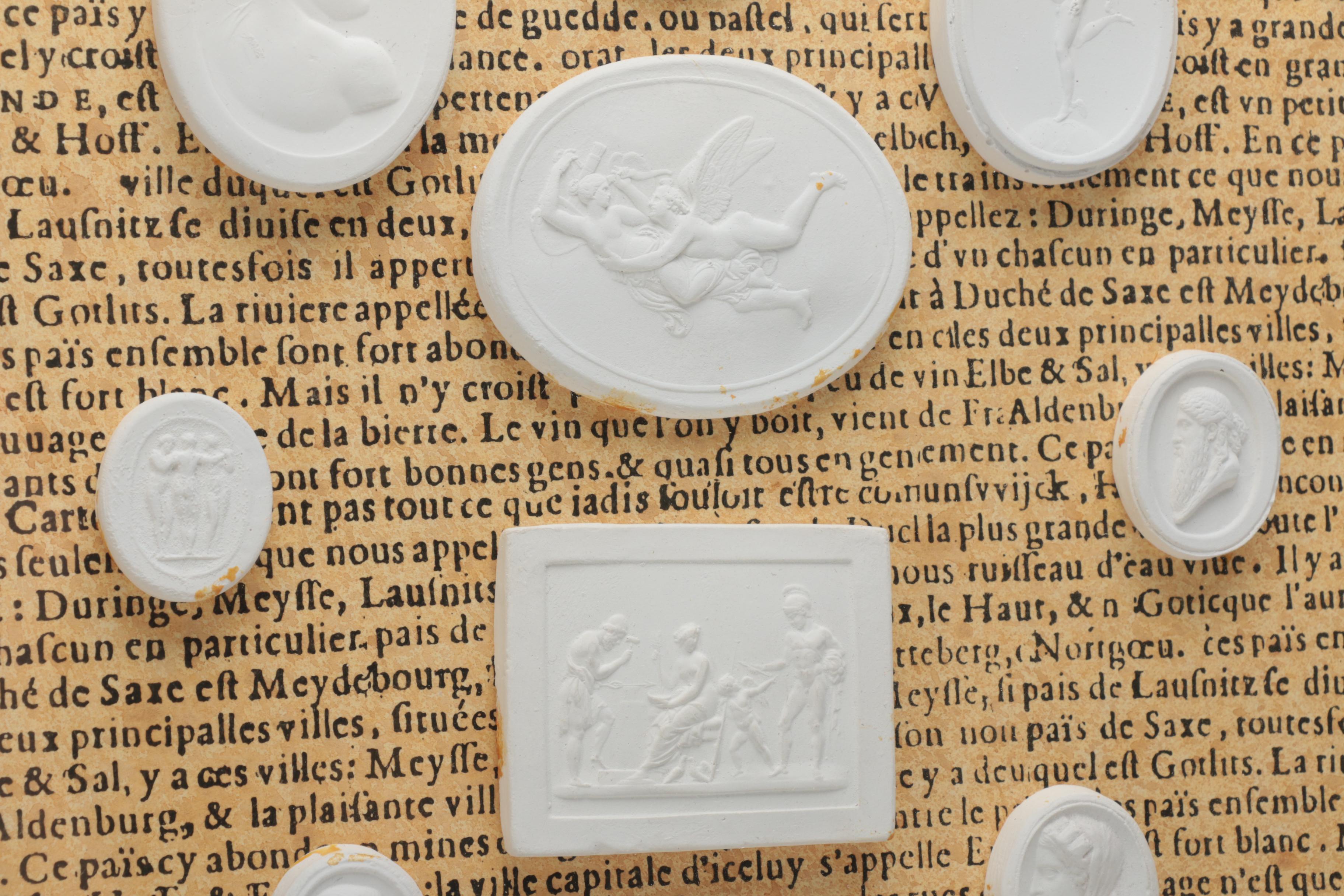 Framed Plaster "Grand Tour" Intaglios