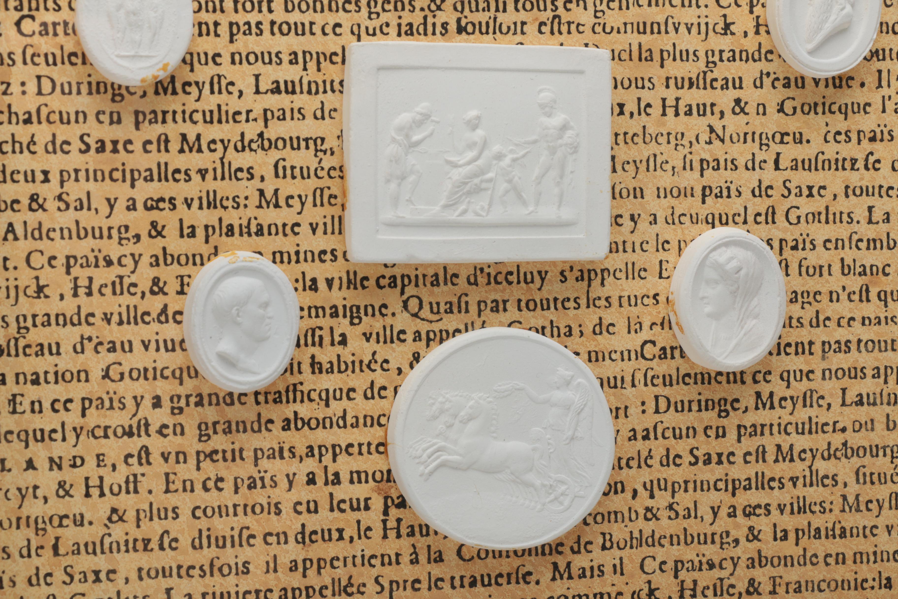 Framed Plaster "Grand Tour" Intaglios