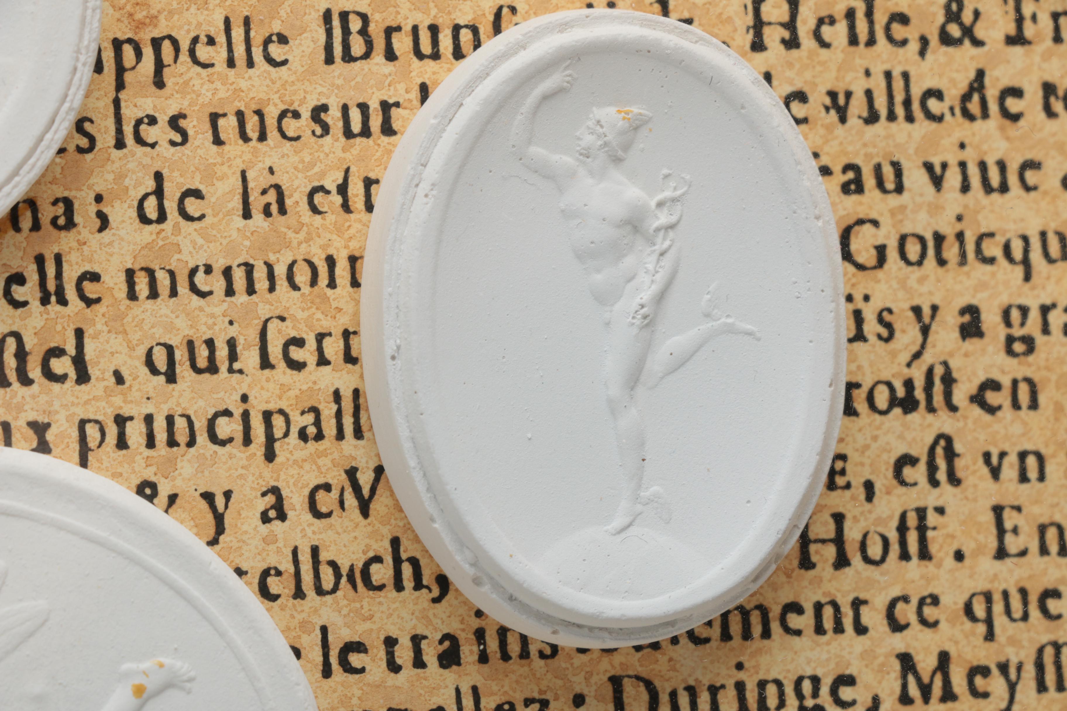 Framed Plaster "Grand Tour" Intaglios