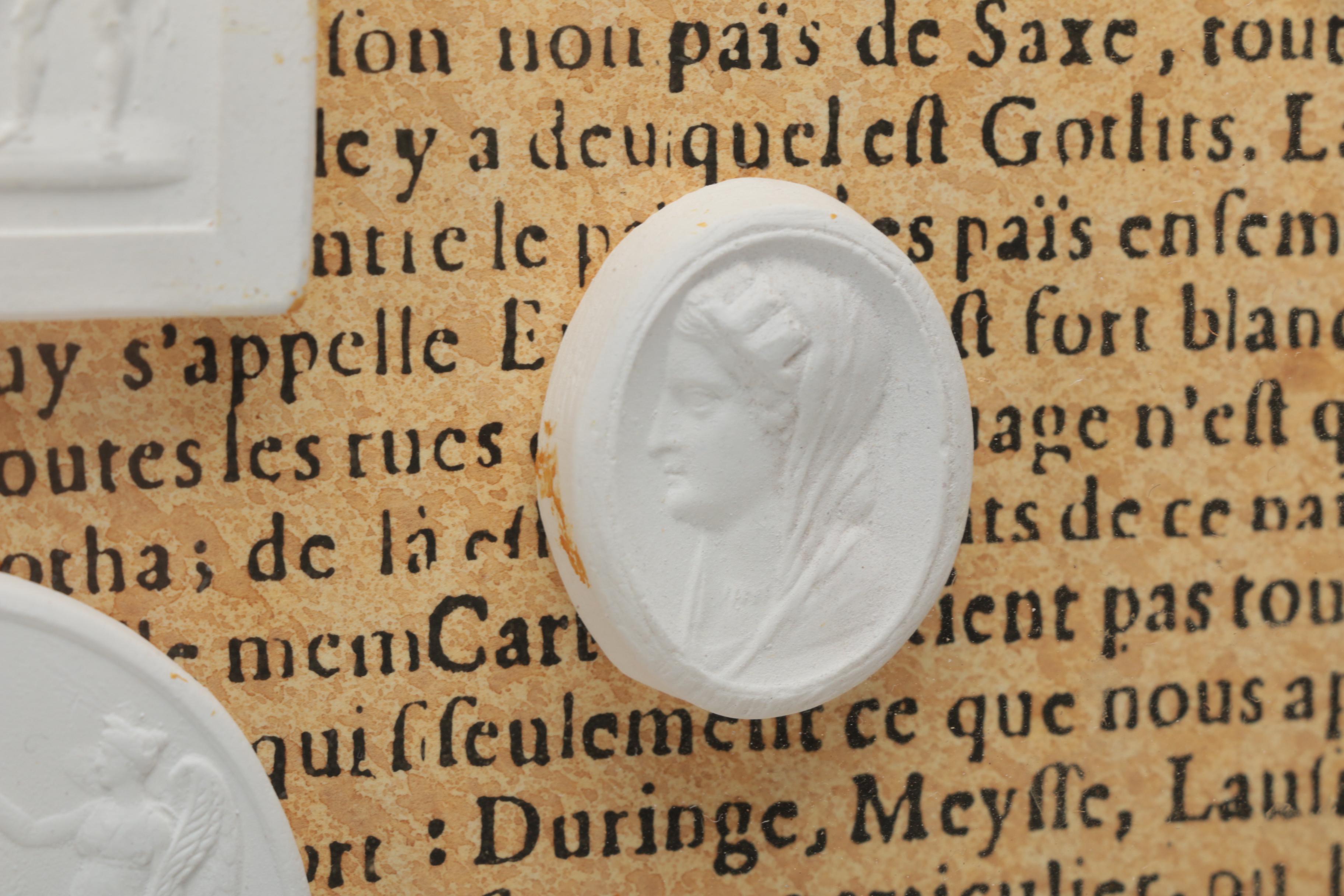 Framed Plaster "Grand Tour" Intaglios