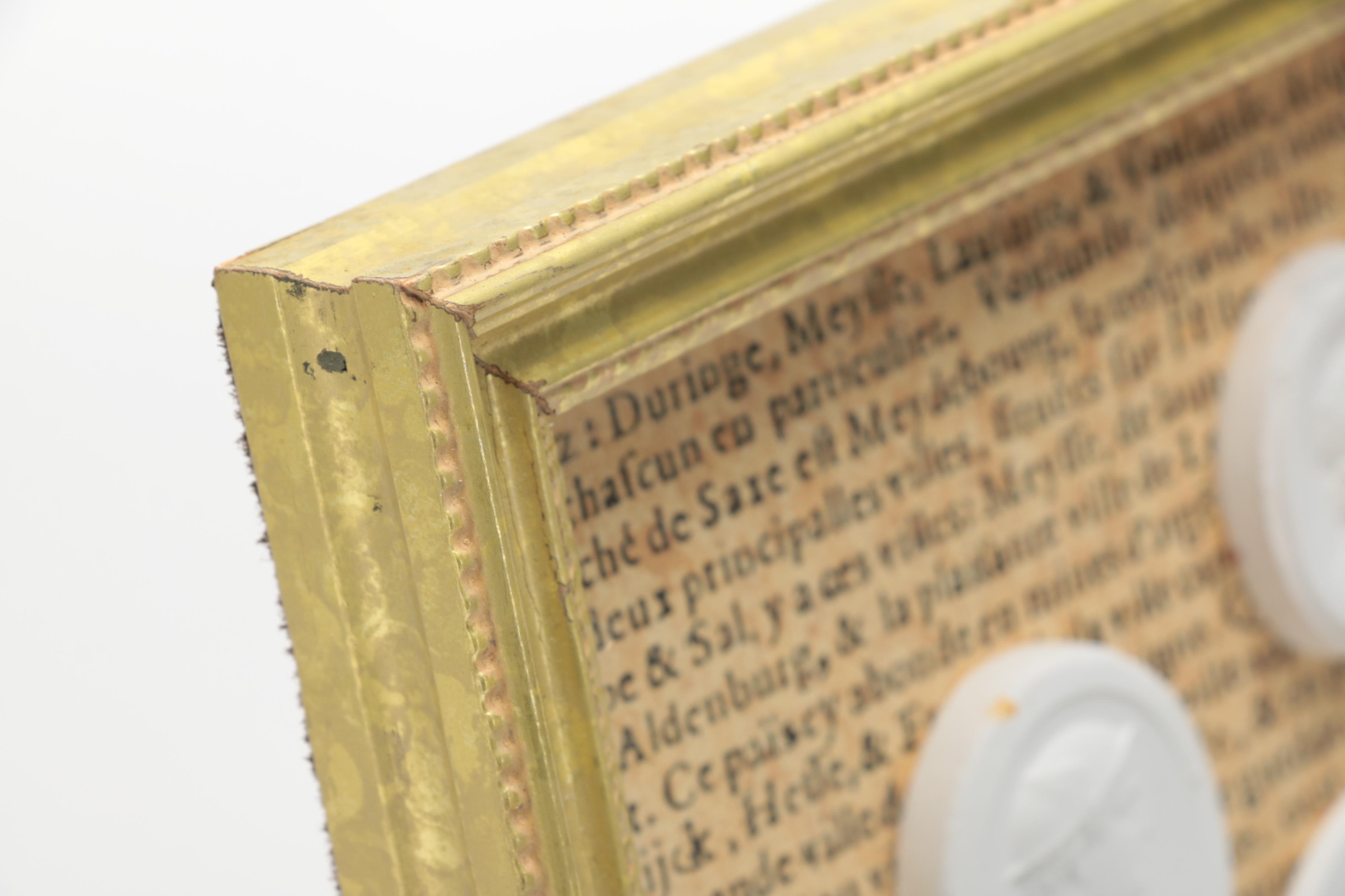 Framed Plaster "Grand Tour" Intaglios