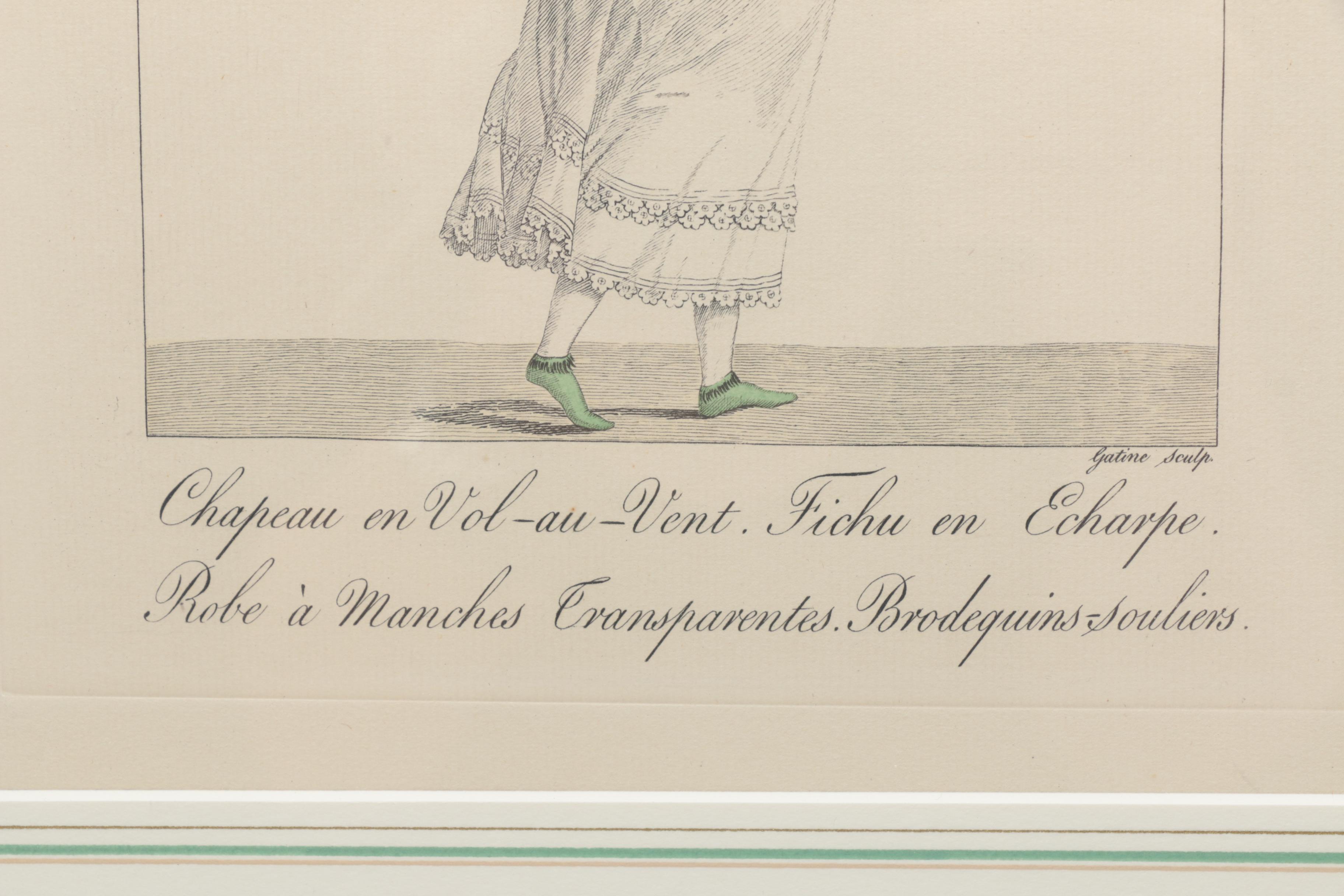 Hand Colored Engraving "Le Bon Genre, No. 56"